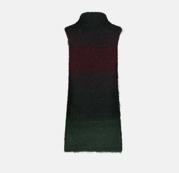 Dior o1w1db11124 Straight-Cut Short Dress in Deep Fuchsia & Green Size XL / US 12-14 / IT 48-50 - 2 Thumbnail