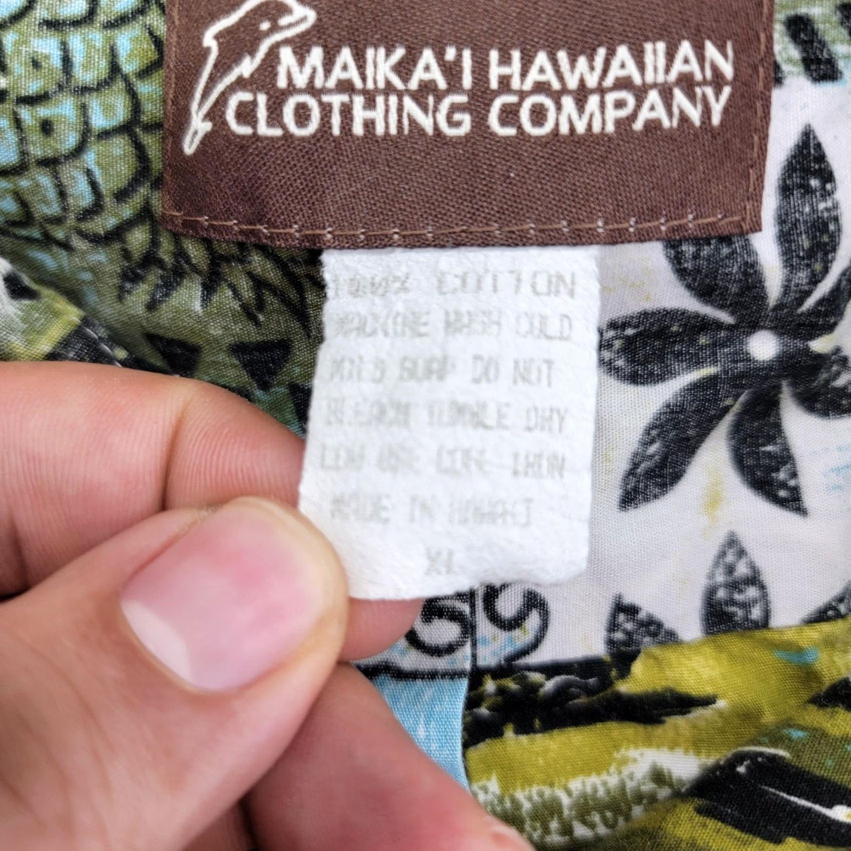 ALOHAS MAIKA'I Hawaiian Clothing Company Shirt Mens XL Multicolor Floral Aloha Hawaiian Beach Casual Button-Up Short Sleeve Size US XL / EU 56 / 4 - 4 Thumbnail