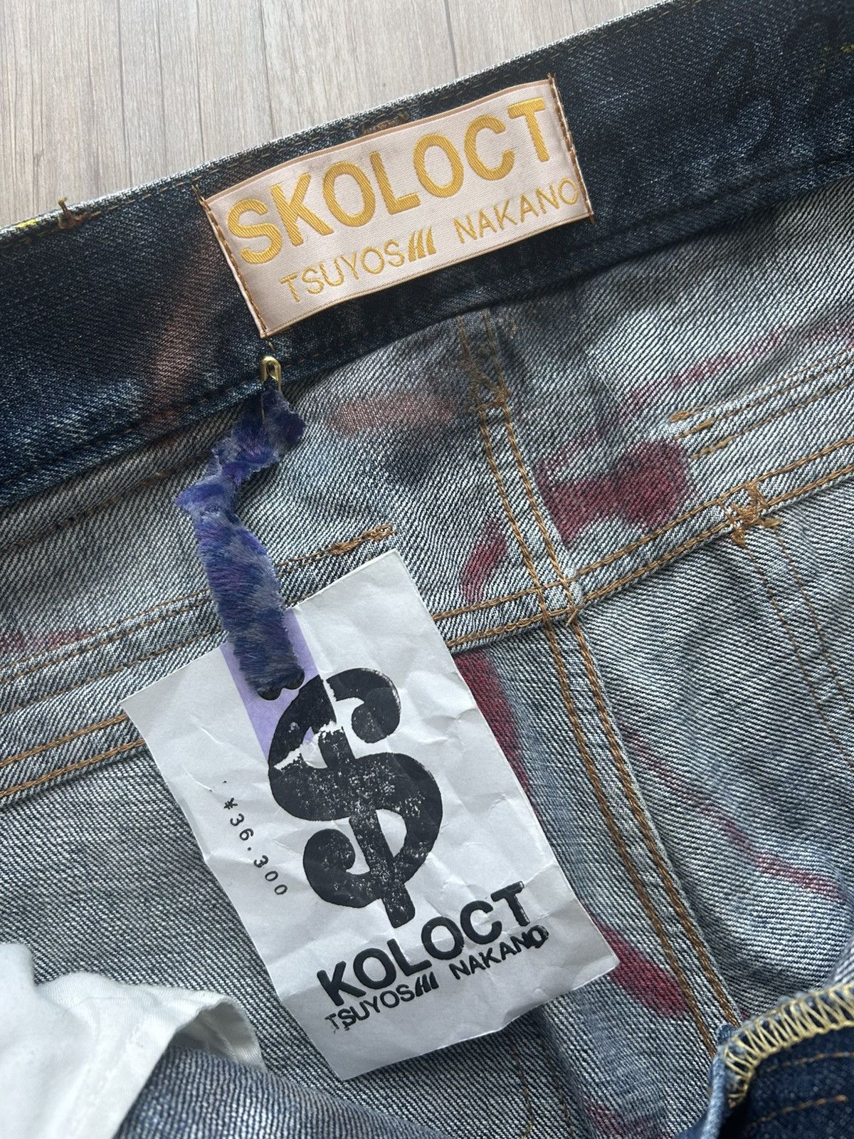 Skoloct Skoloct 1 of 1 painted denim Size US 29 - 4 Thumbnail