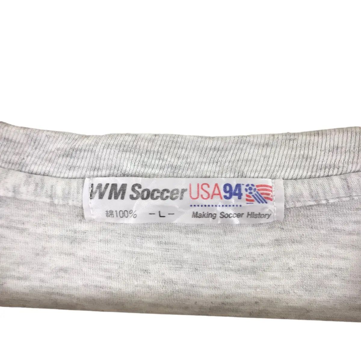 Vintage Vtg 1994 WORLD CUP USA Soccer Striker Mascots Tee Shirt Size US L / EU 52-54 / 3 - 4 Thumbnail