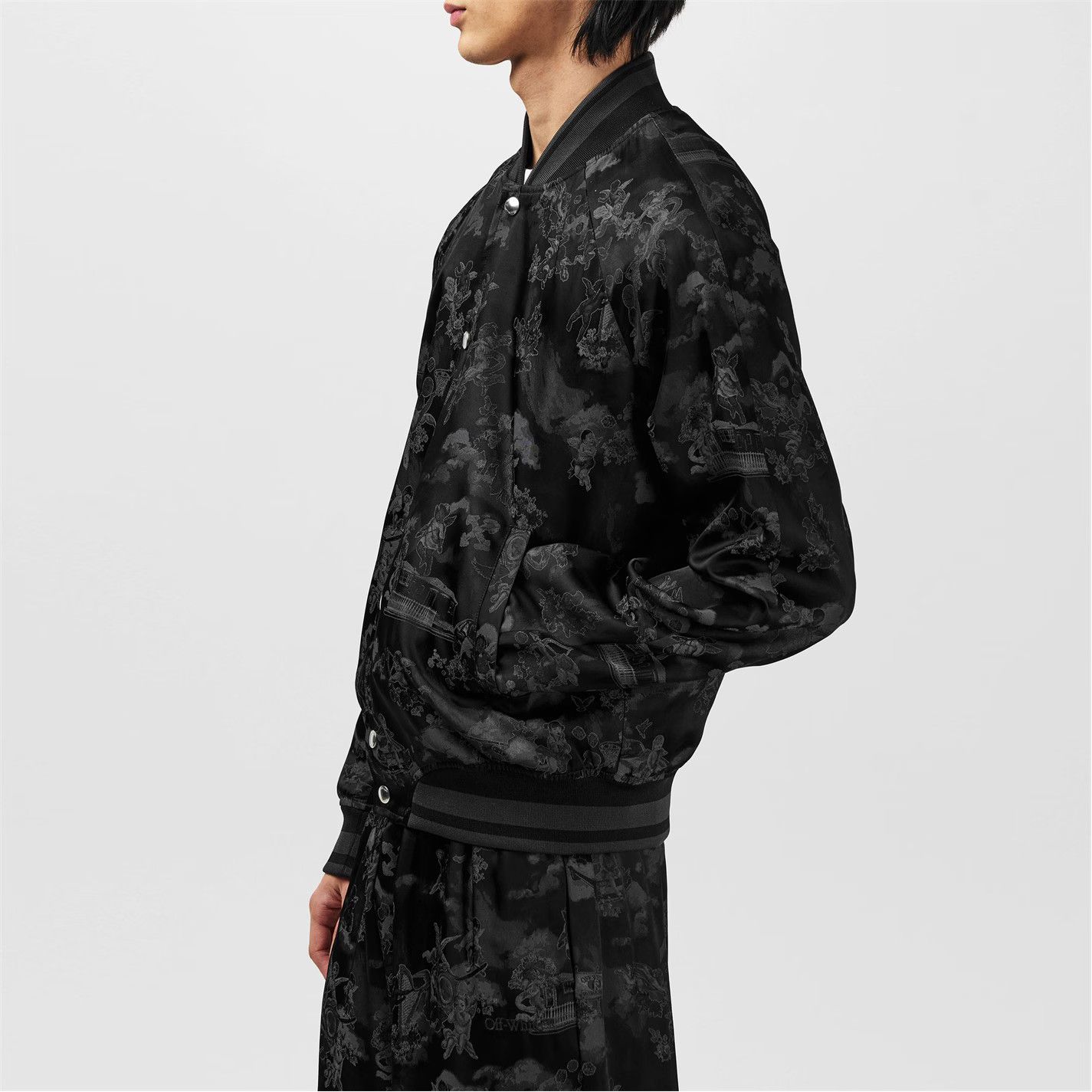 Off-White o1g2r1mq0326 Varsity Jacket in Black Size US M / EU 48-50 / 2 - 5 Thumbnail