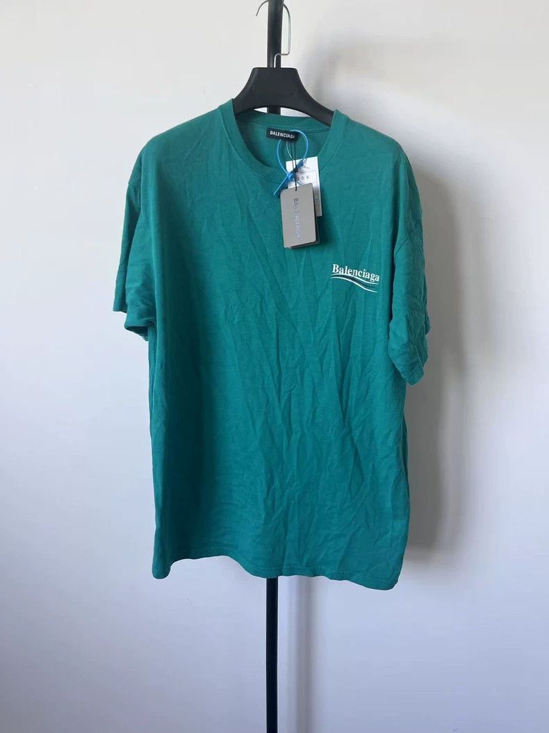 Balenciaga Balenciaga Letter printed round neck straight short sleeve Size US S / EU 44-46 / 1 - 1 Thumbnail