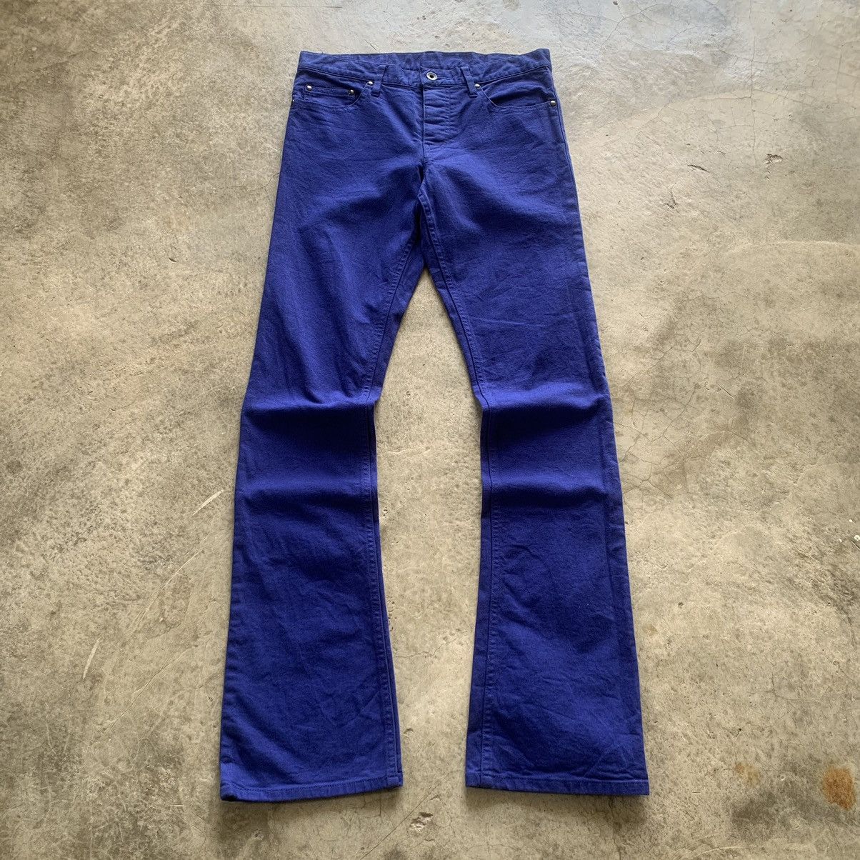Shellac Shellac japanese vkei blue flared jeans Size US 31 - 1 Thumbnail