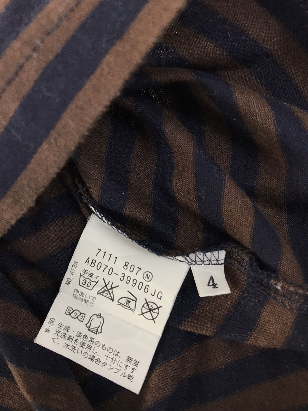 Japanese Brand × Takeo Kikuchi Vintage Takeo Kikuchi Design Striped Long Sleeve Shirt Size US M / EU 48-50 / 2 - 5 Thumbnail