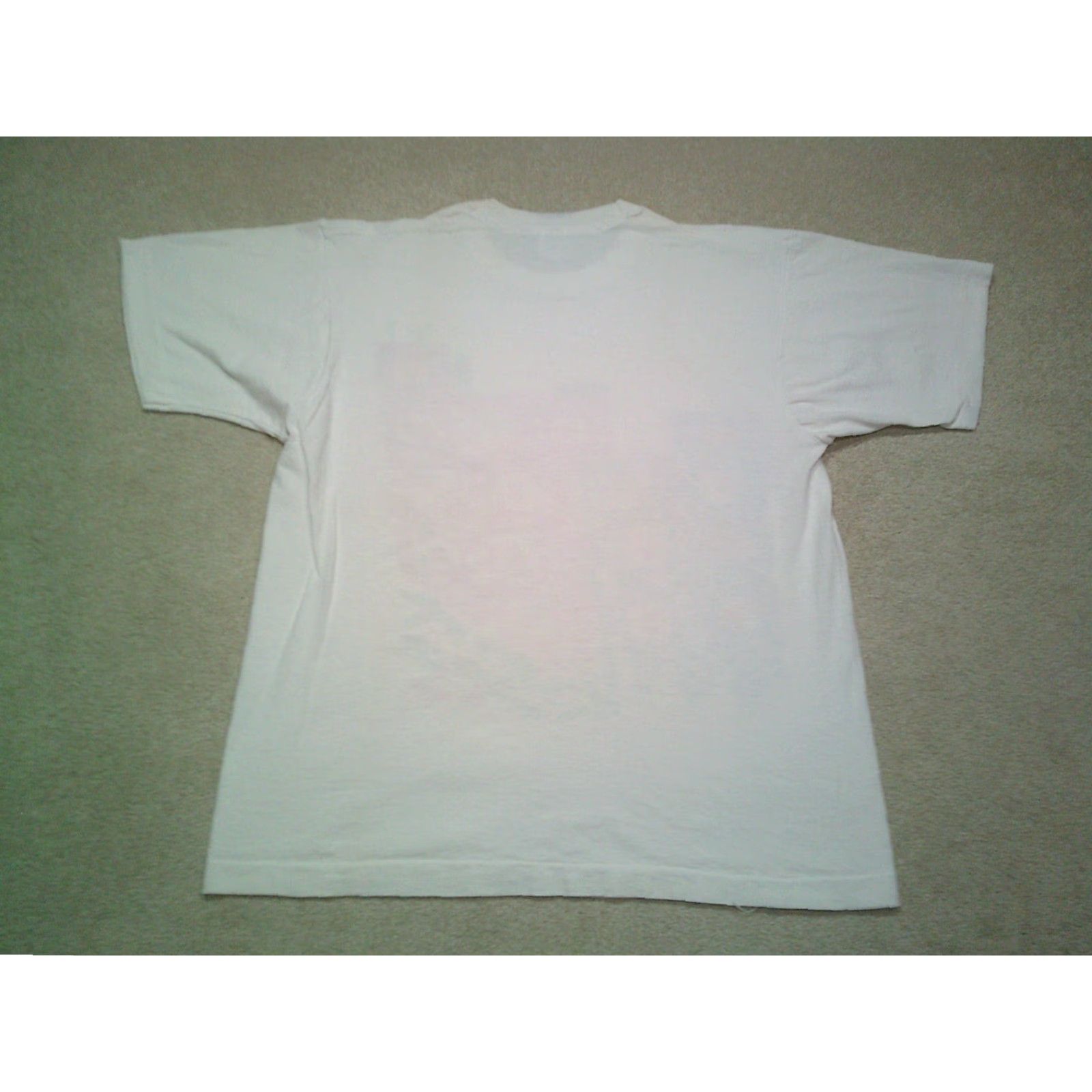 Fruit Of The Loom VINTAGE Fruit of the Loom T-Shirt Mens Large White 90s Single Stitch Crew Neck Short Sleeve USA 90s Art Logo Regular White Size US L / EU 52-54 / 3 - 2 Thumbnail