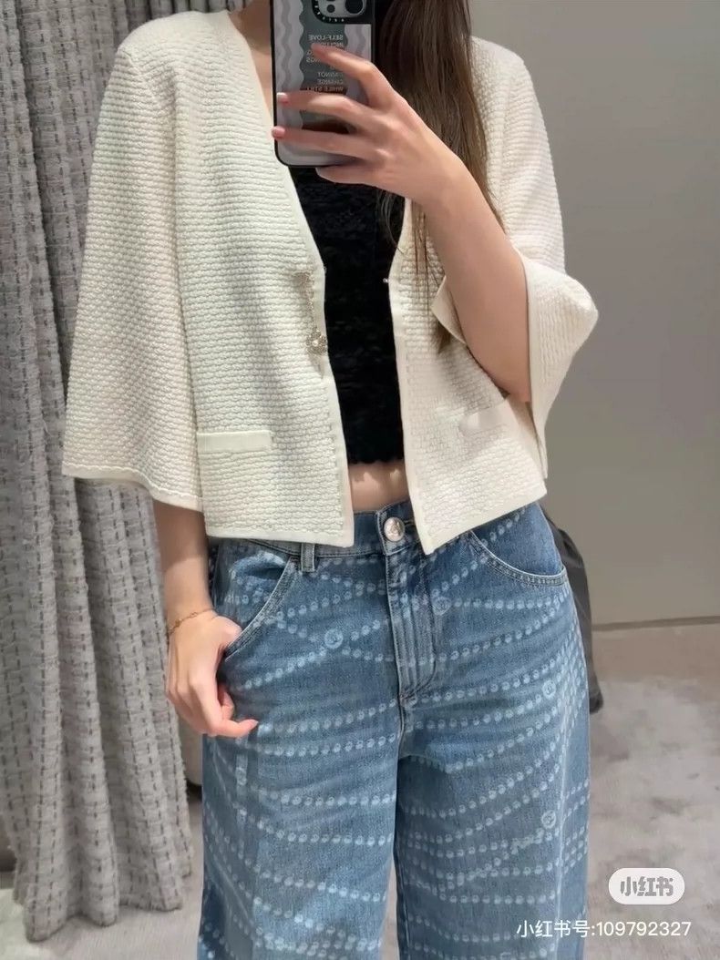 Chanel Chanel 25P white brooch button knitted cardigan cloak coat Size M / US 6-8 / IT 42-44 - 9 Thumbnail