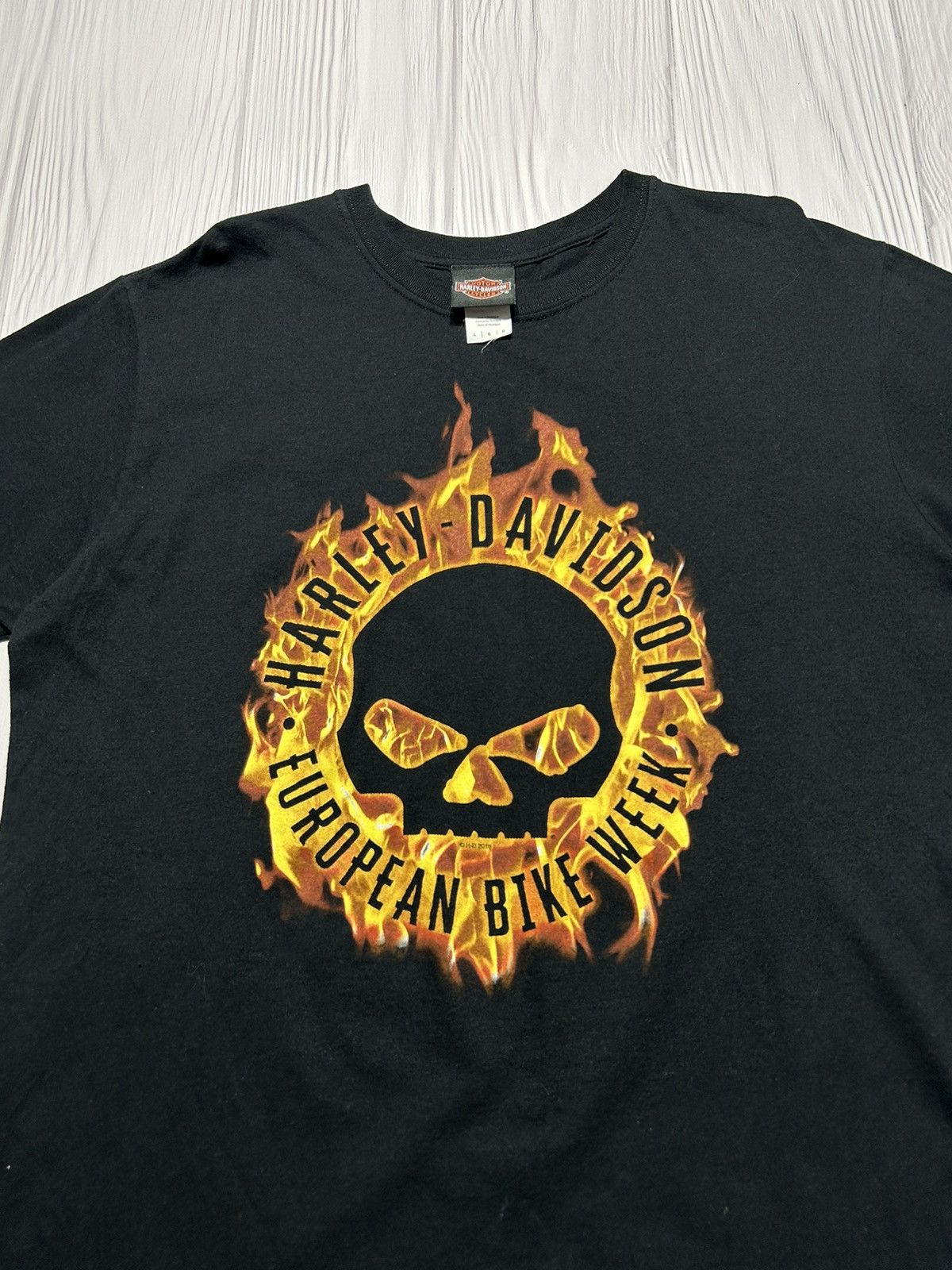 Vintage Harley Davidson Fire Skull Bike Week 2018 T-Shirt Size US L / EU 52-54 / 3 - 4 Thumbnail