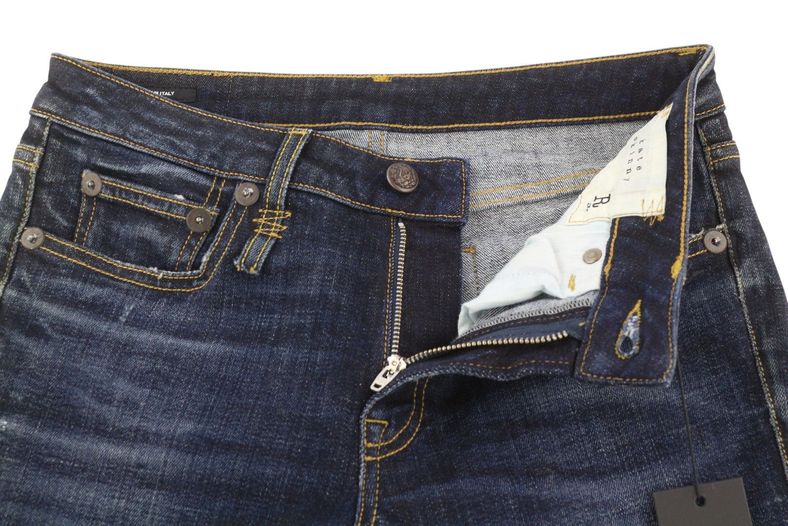 R13 KATE 27 Skinny Cuff Howell Indigo Ankle Cropped 85427 Size 27" / US 4 / IT 40 - 5 Thumbnail