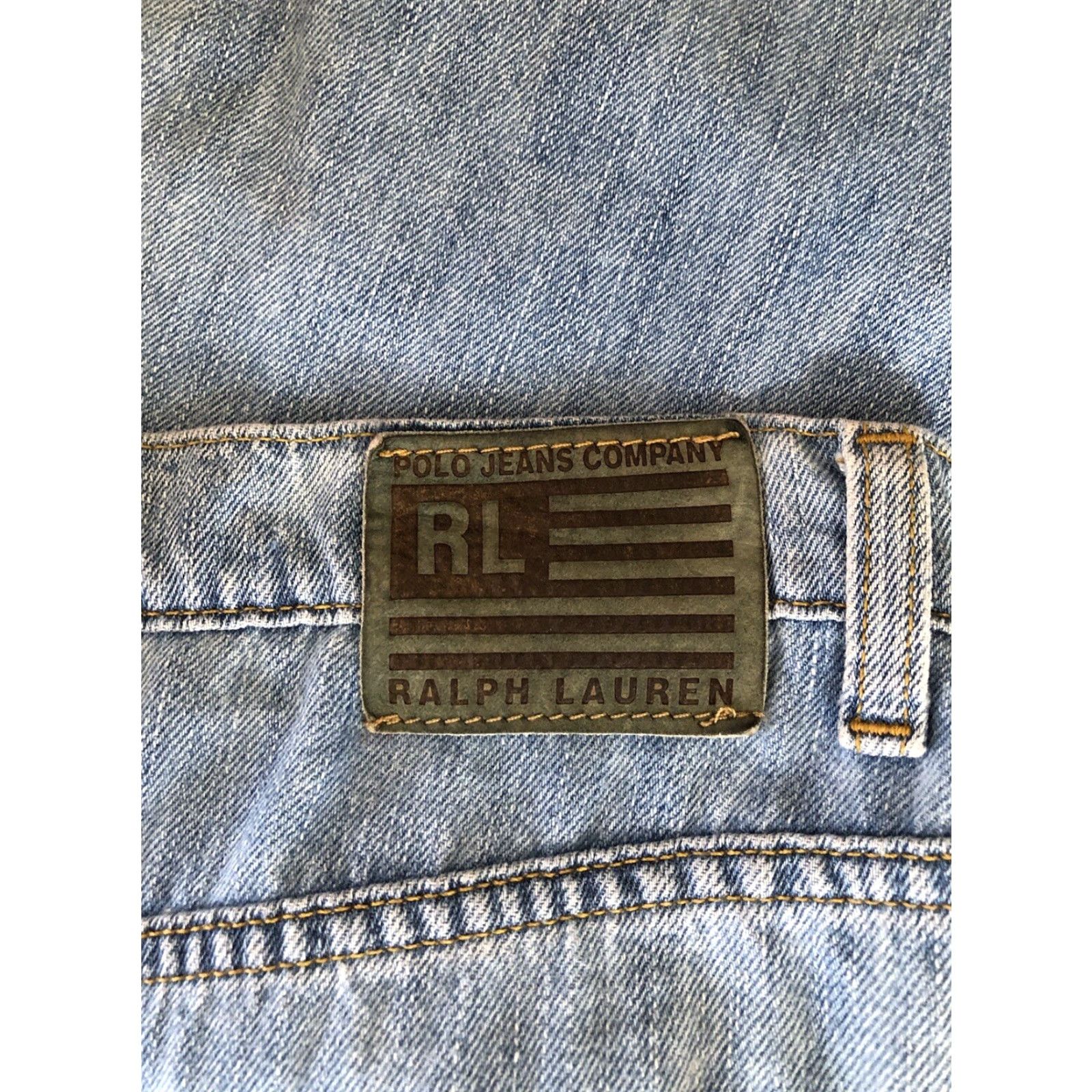 Ralph Lauren VINTAGE Ralph Lauren Mini Skirt 10 Blue Denim 30"W 17" Length 90s Y2K Short Women Skirt Mens Womens Girls? Size 32" / US 10 / IT 46 - 4 Thumbnail