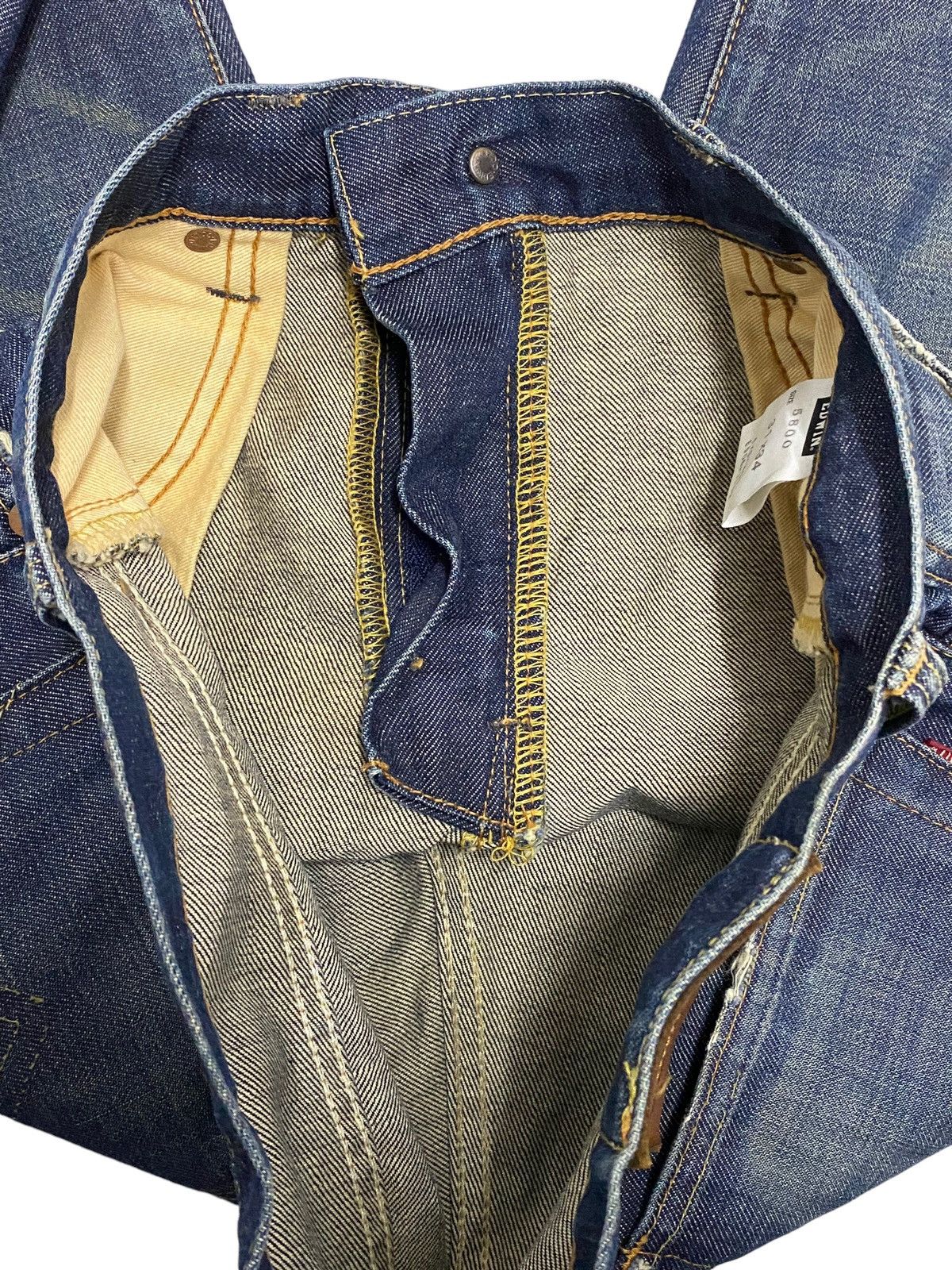 Edwin × Hysteric Glamour × Japanese Brand Vintage Edwin 800SX Flare Washed Ripped Texture Distressed Size US 29 - 20 Thumbnail