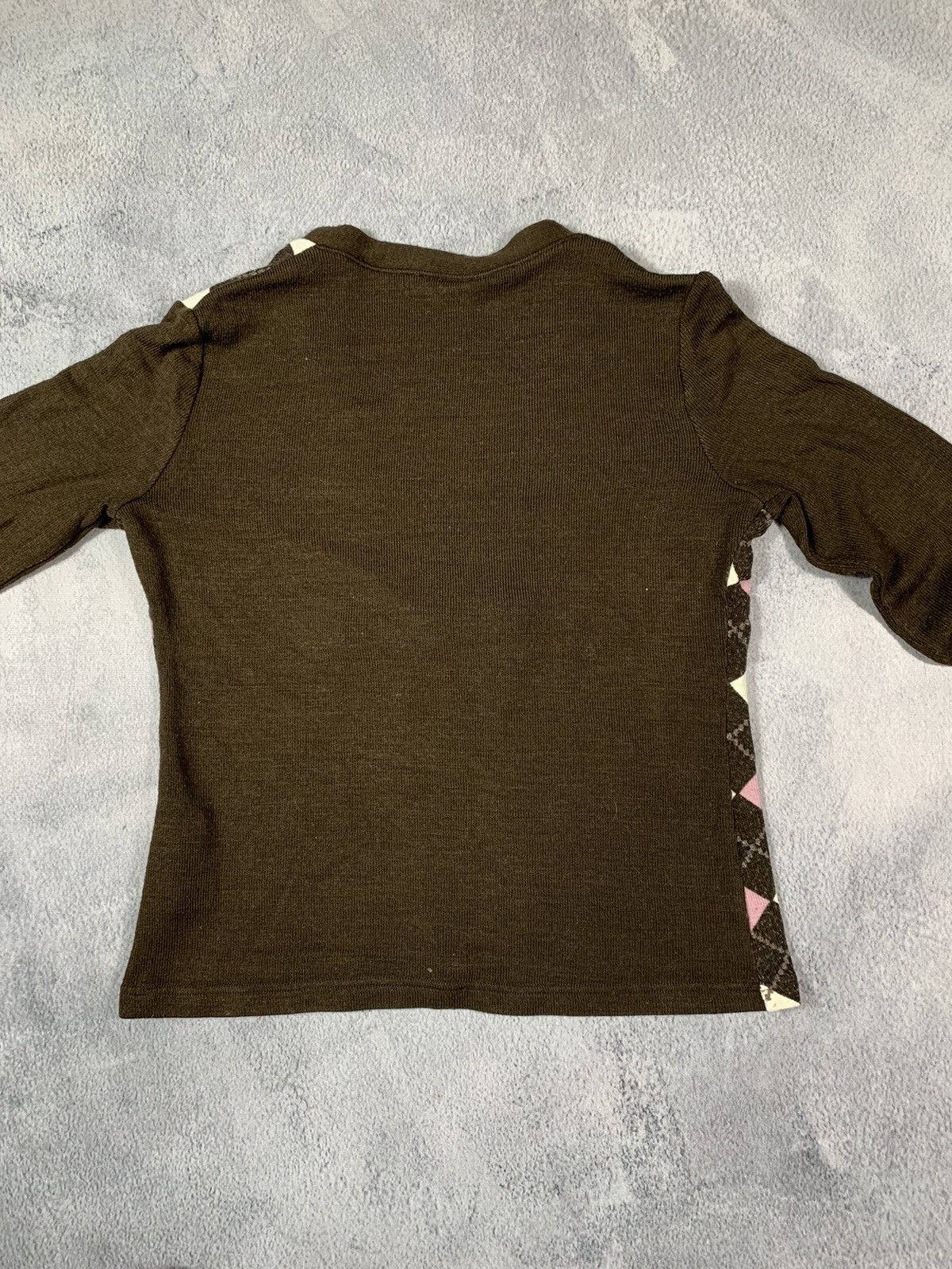 Japanese Brand × Vintage Vintage 90s Check cardigan knitwear sweater Japanese L Size L / US 10 / IT 46 - 6 Thumbnail
