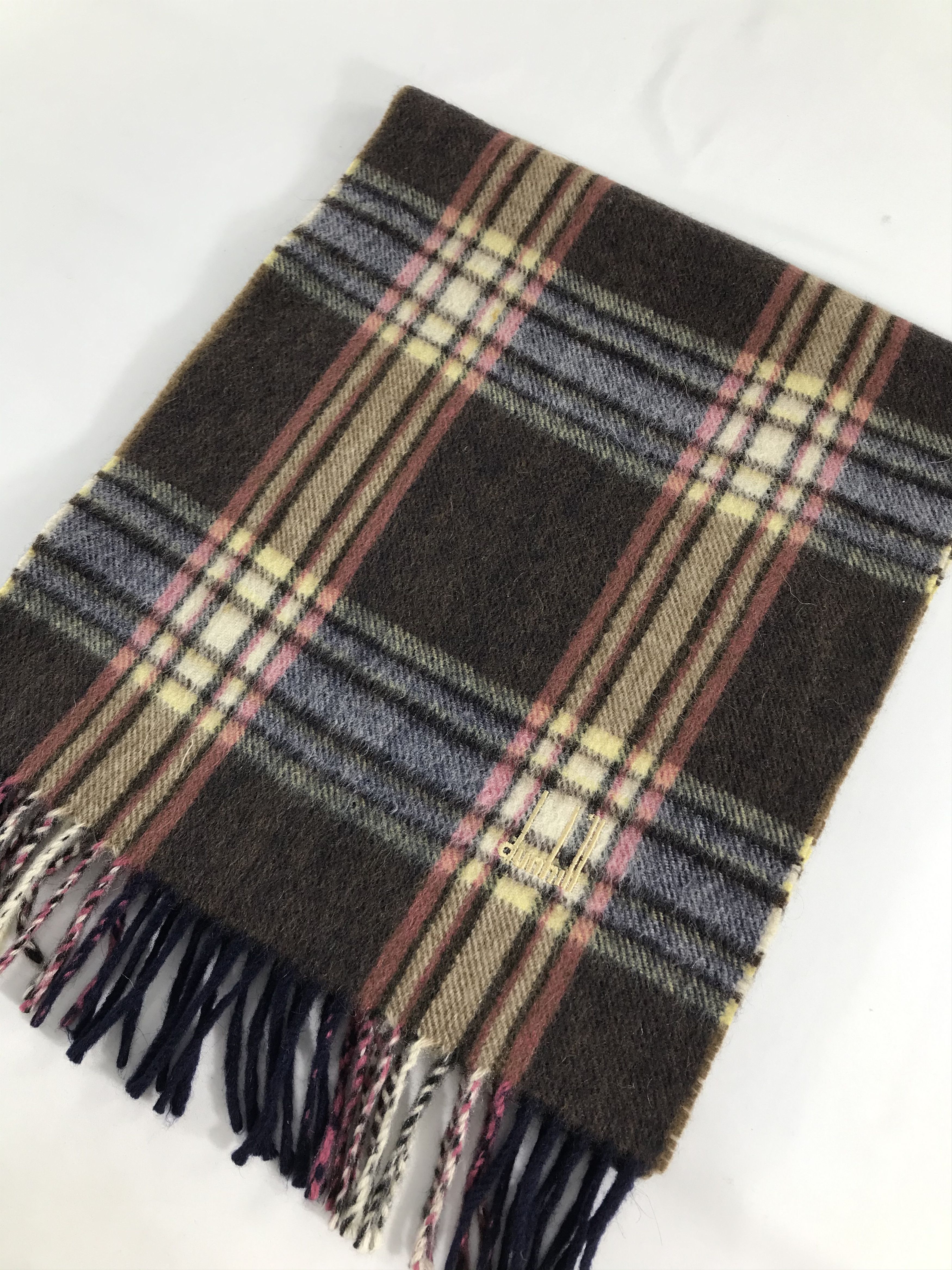 Alfred Dunhill Alfred Dunhill Tartan Cashmere Scarf Muffler V424 Size ONE SIZE - 3 Thumbnail
