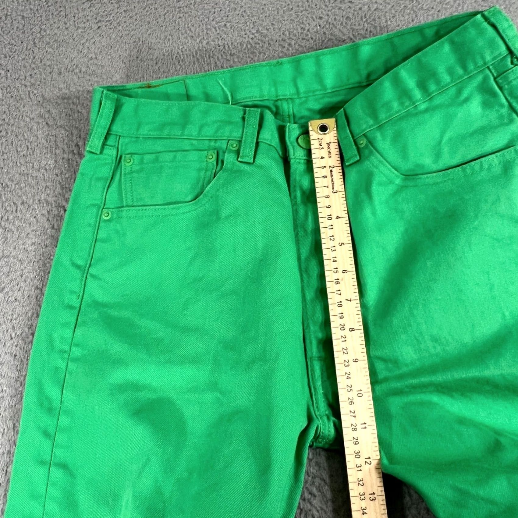 Levi's VINTAGE Levi's 501 Jeans Mens Regular Green 32x29 Slim Fit Pockets 5-Pocket Denim Stonewashed Medium Wash USA 90s Style Size US 34 / EU 50 - 4 Thumbnail