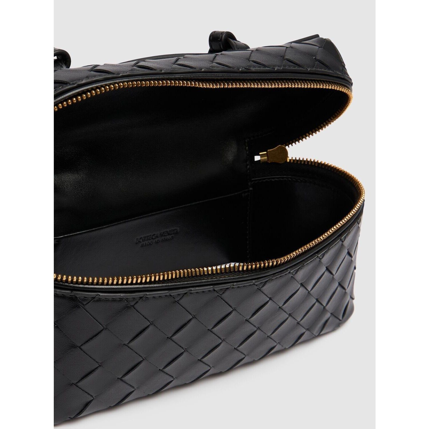 Bottega Veneta BOTTEGA VENETA Bang Bang $3200 Black Intrecciato Leather Van Size ONE SIZE - 4 Thumbnail