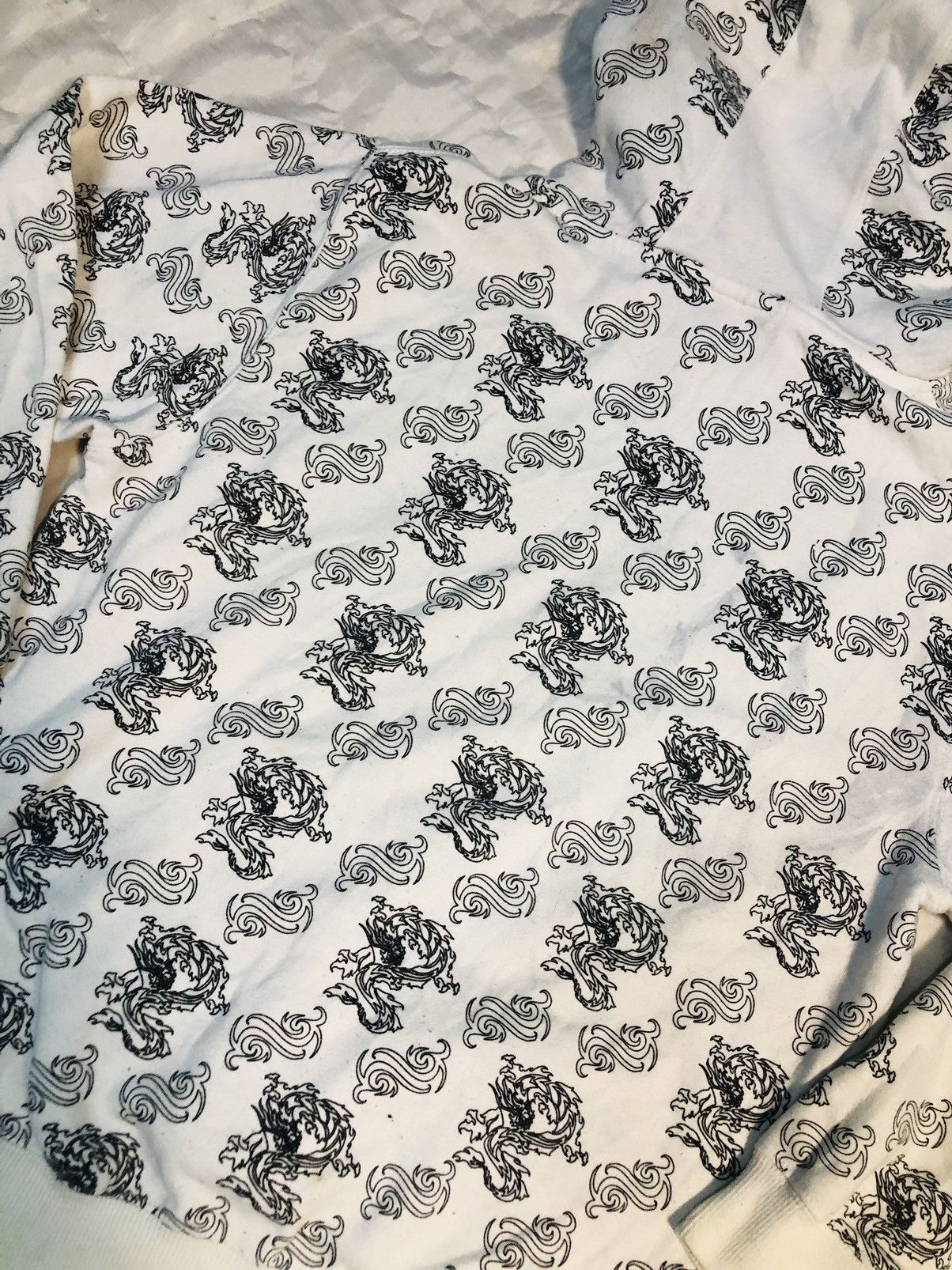 Japanese Brand Silver Point Dragon Design Hoodie (4) Size US M / EU 48-50 / 2 - 8 Thumbnail