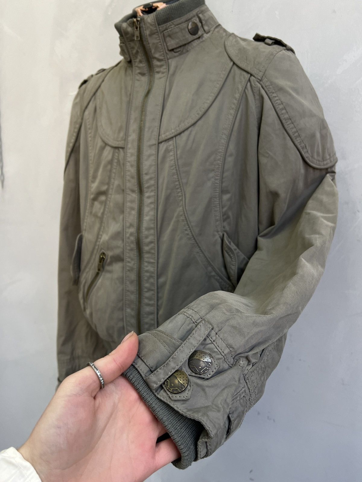 14th Addiction Y2k avant garde cropped bomber jacket dolce gabbana style Size US M / EU 48-50 / 2 - 5 Thumbnail