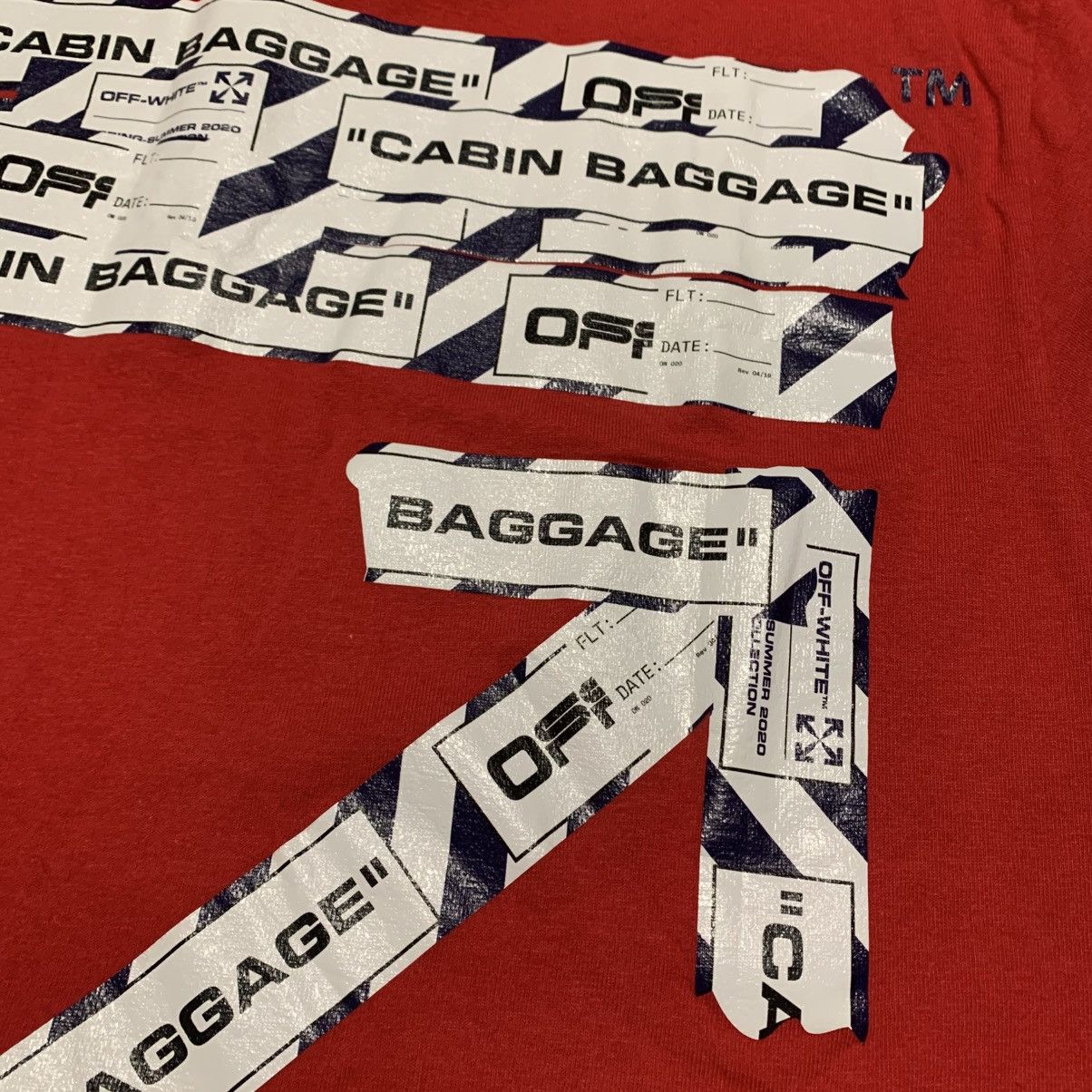 Off-White Off White Medium Airport Arrows Red Tee Virgil Abloh Size US M / EU 48-50 / 2 - 4 Thumbnail
