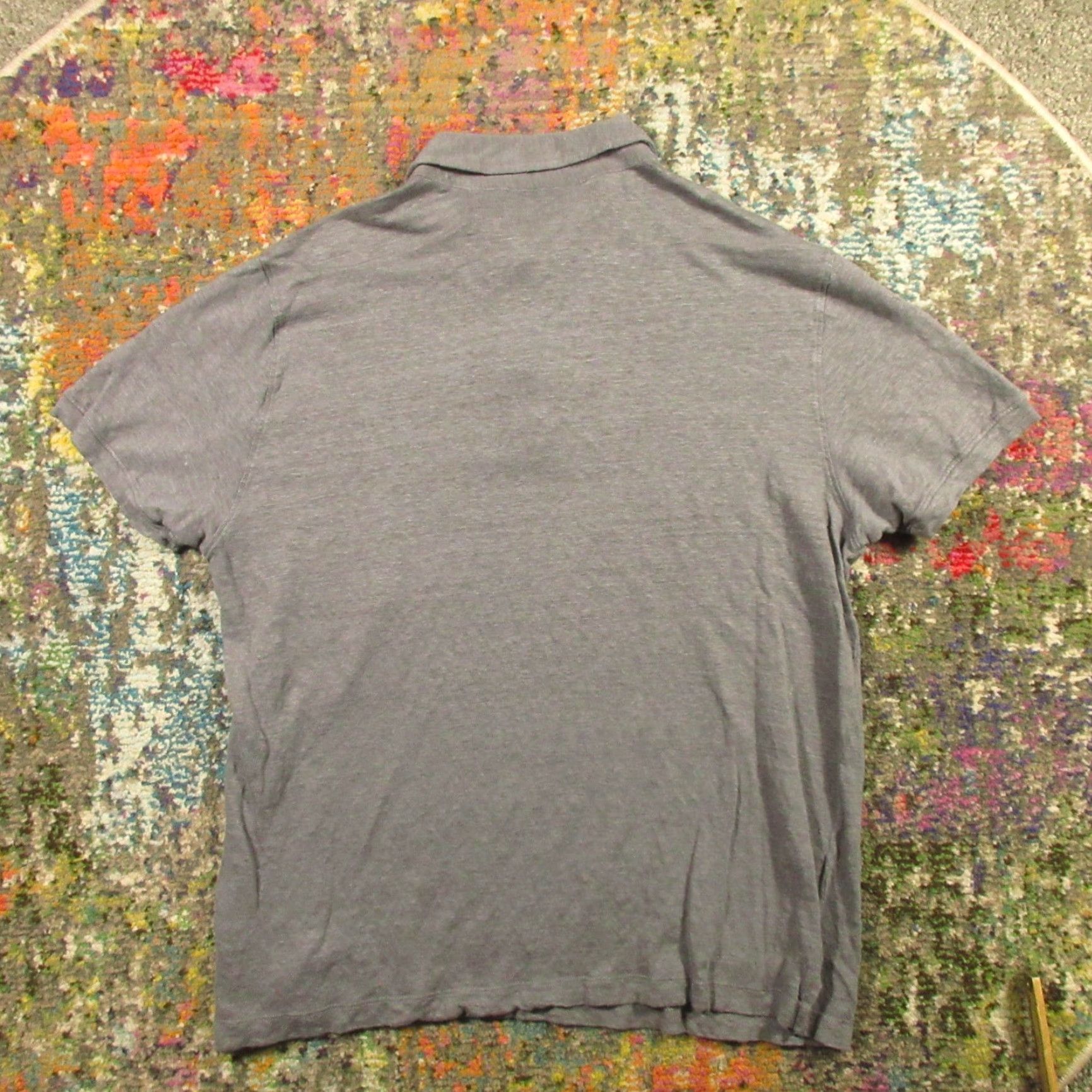 Christian Lacroix Christian Lacroix Linen Polo Shirt Mens XL Gray Short Sleeve Stretch Golf EUC Size US XL / EU 56 / 4 - 2 Thumbnail