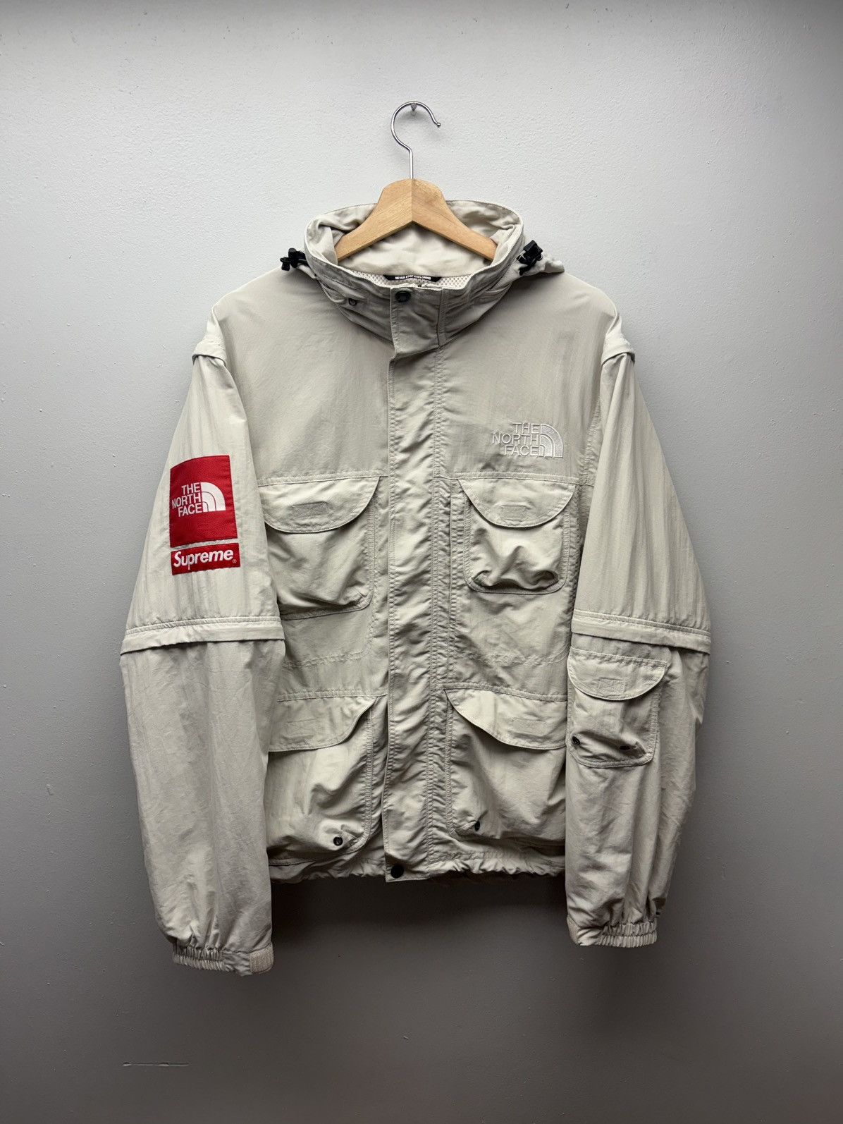 Pre-owned Supreme X The North Face Supreme 2022 The North Face Trekking Convertible Jacket In Gray