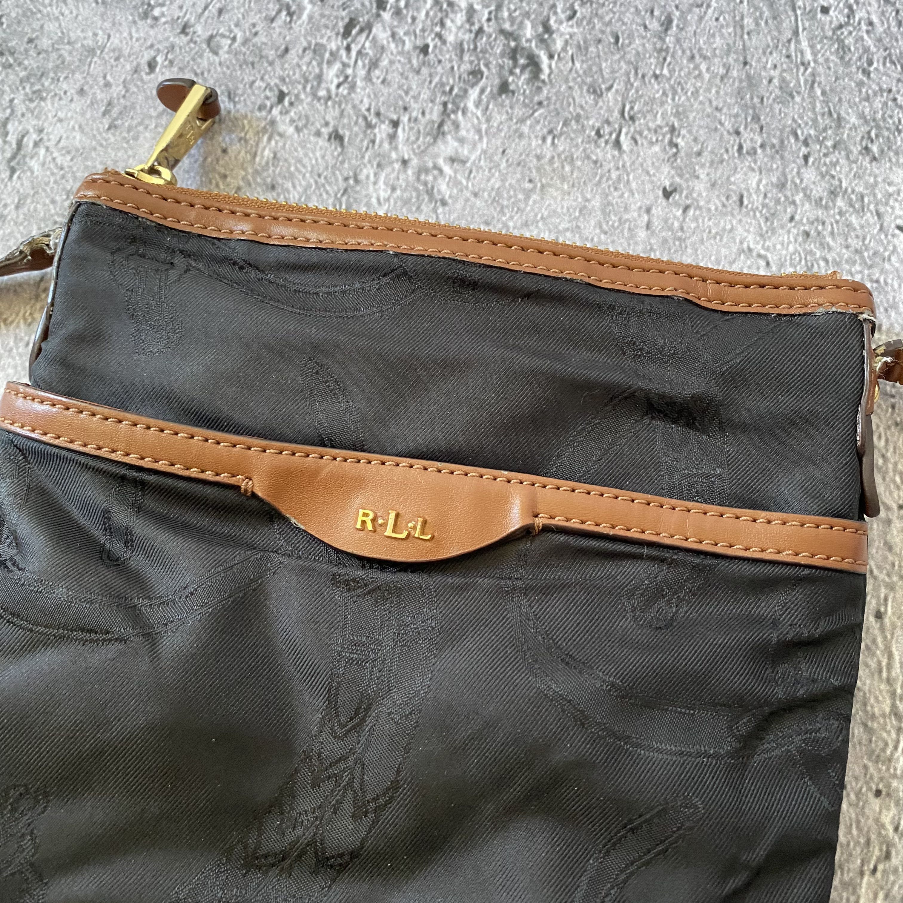 RRL Ralph Lauren × Vintage Ralph Lauren RLL Clutch Bag Black Size ONE SIZE - 3 Thumbnail