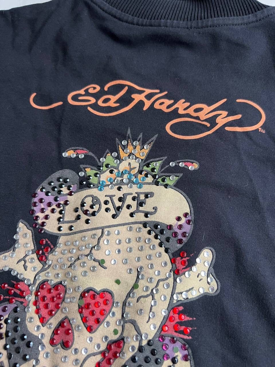 Ed Hardy Ed Hardy vintage zip-up hoodie y2k avant garde tattoo skull Size S / US 4 / IT 40 - 3 Thumbnail