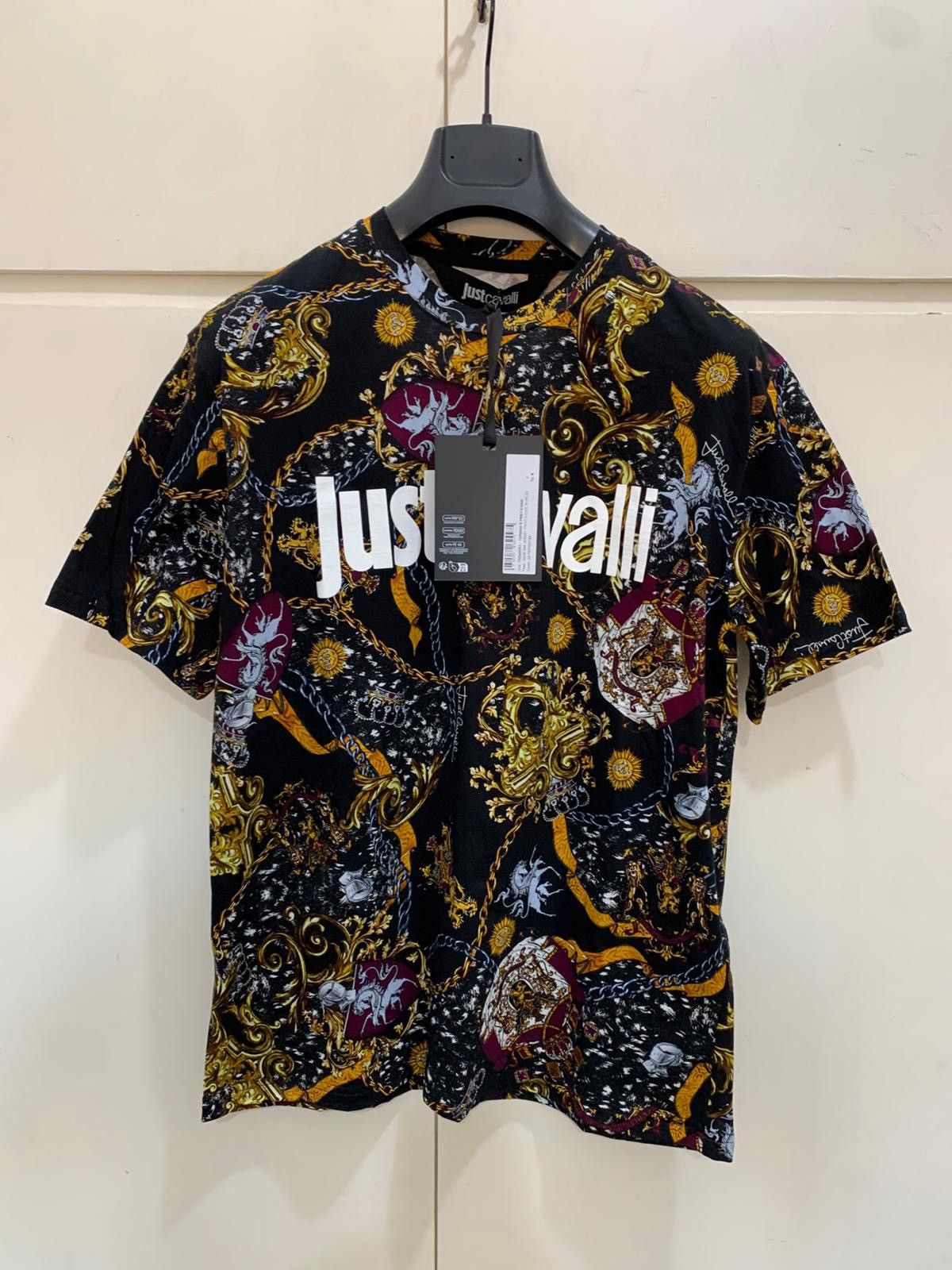 Just Cavalli Jersey Print T-shirt Iconic Shields Just Cavalli size S, new Size US S / EU 44-46 / 1 - 1 Thumbnail