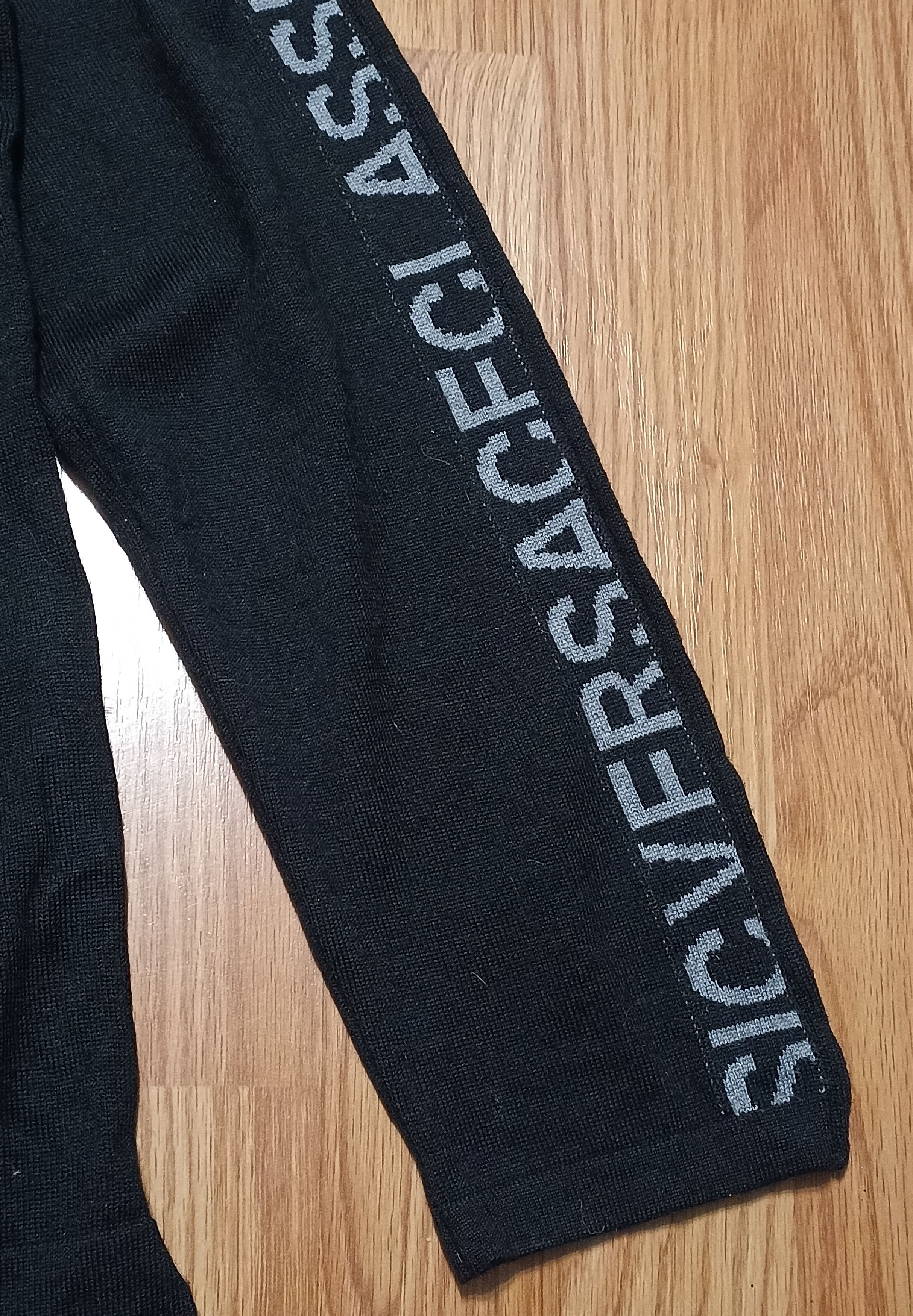 Versace Classic Black Mens Jumper Knit Light Sweater Size L