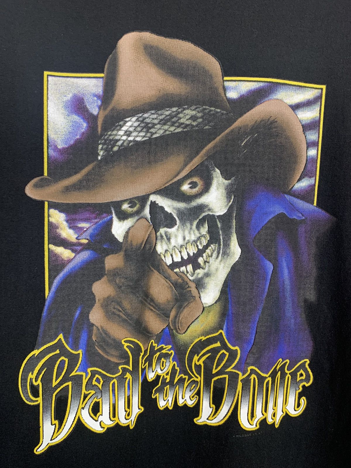 Harley Davidson × Vintage Vintage Bad To The Bone T-shirt Size US L / EU 52-54 / 3 - 9 Thumbnail