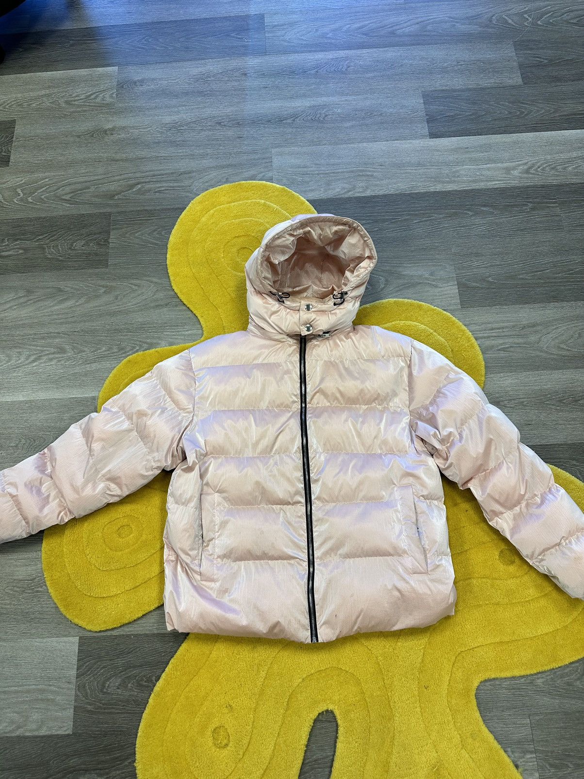 image of 1017 Alyx 9Sm Alyx Puffer Jacket in Pink, Men's (Size Large)
