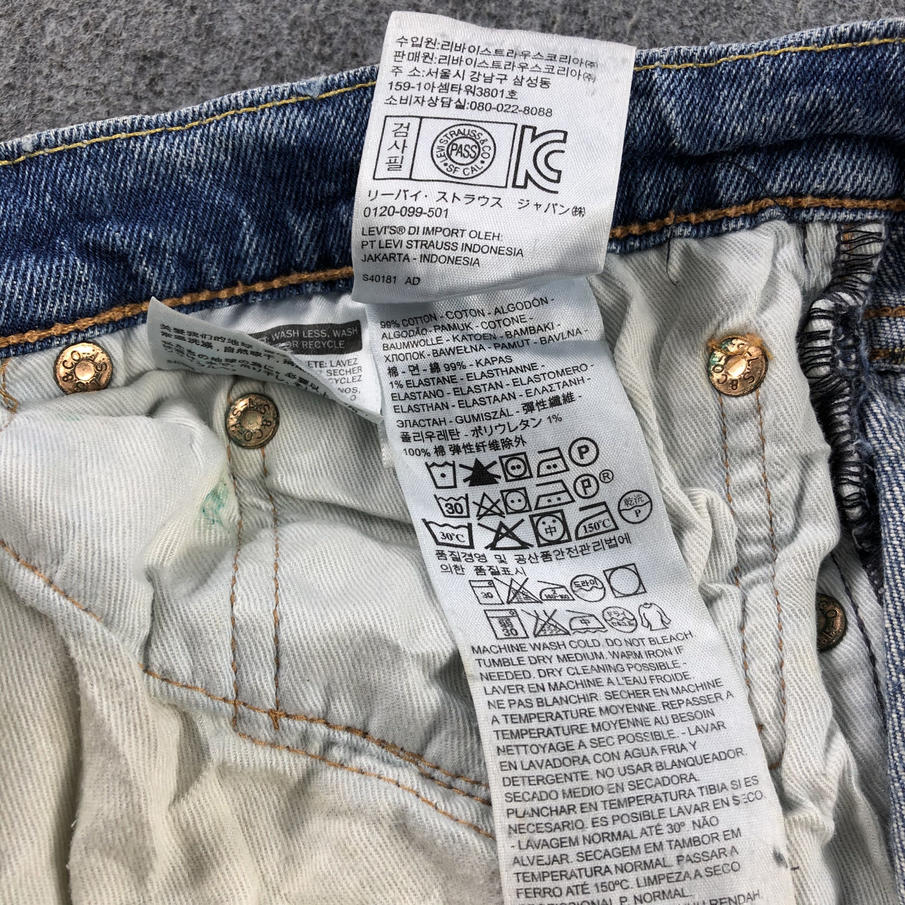 Levi's Vintage Blue Wash Levis 504 Jeans-J2269 Size US 38 / EU 54 - 13 Thumbnail