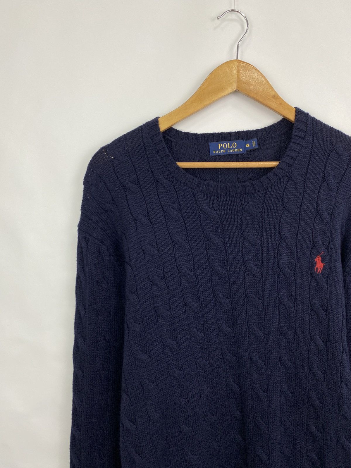 Polo Ralph Lauren 🇺🇸 Vintage Y2K Ralph Lauren Knitted Sweater Rare Retro Aran Size US XL / EU 56 / 4 - 2 Thumbnail