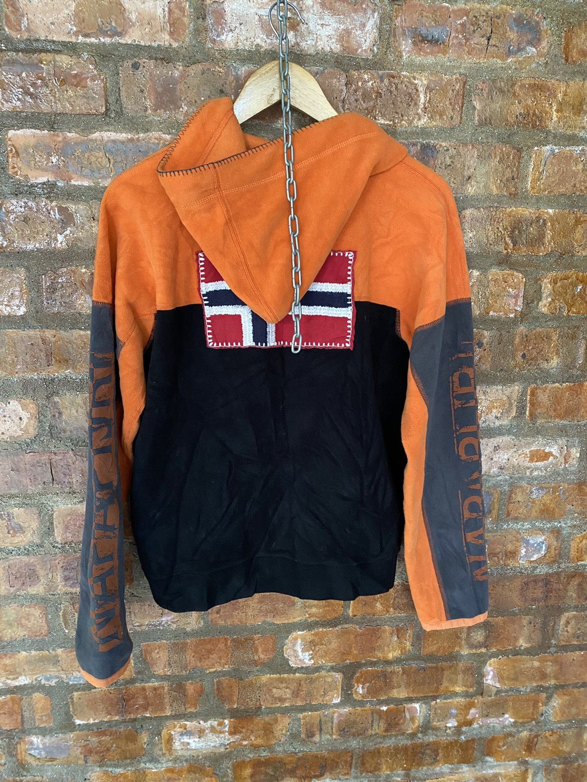 Napapijri Vtg Napapijri Fleece Color Block Big logo Size US S / EU 44-46 / 1 - 12 Thumbnail