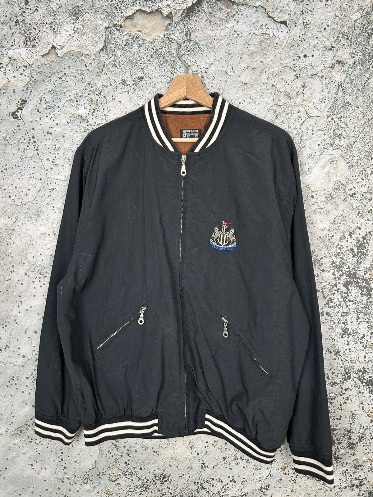 Vintage Vintage Newcastle United Bomber Jacket Soccer Football Size US M / EU 48-50 / 2 - 1 Thumbnail
