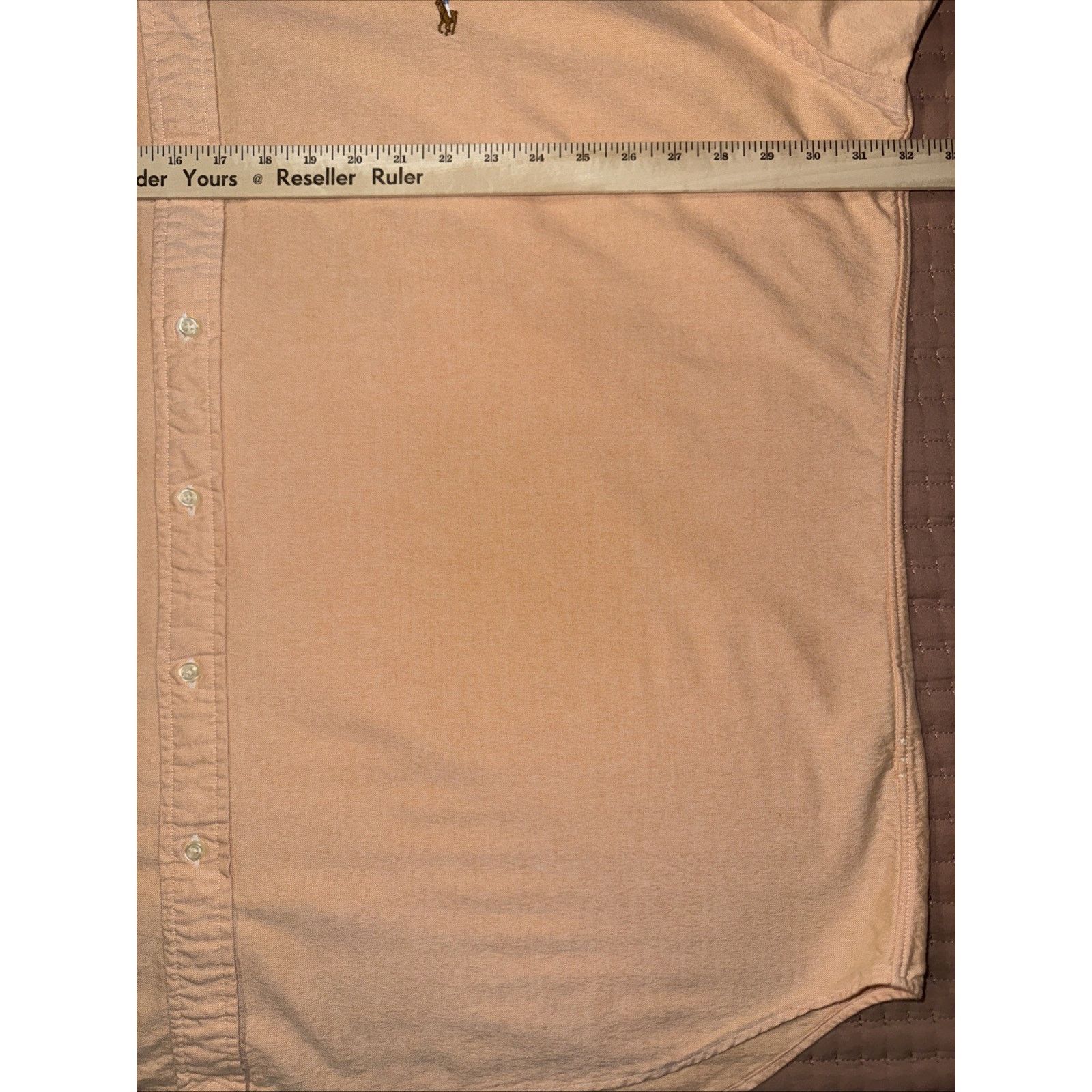 Polo Ralph Lauren Polo Ralph Lauren Sz 3XLT Peach Flesh Pony button down EUC Size US XXL / EU 58 / 5 - 5 Thumbnail