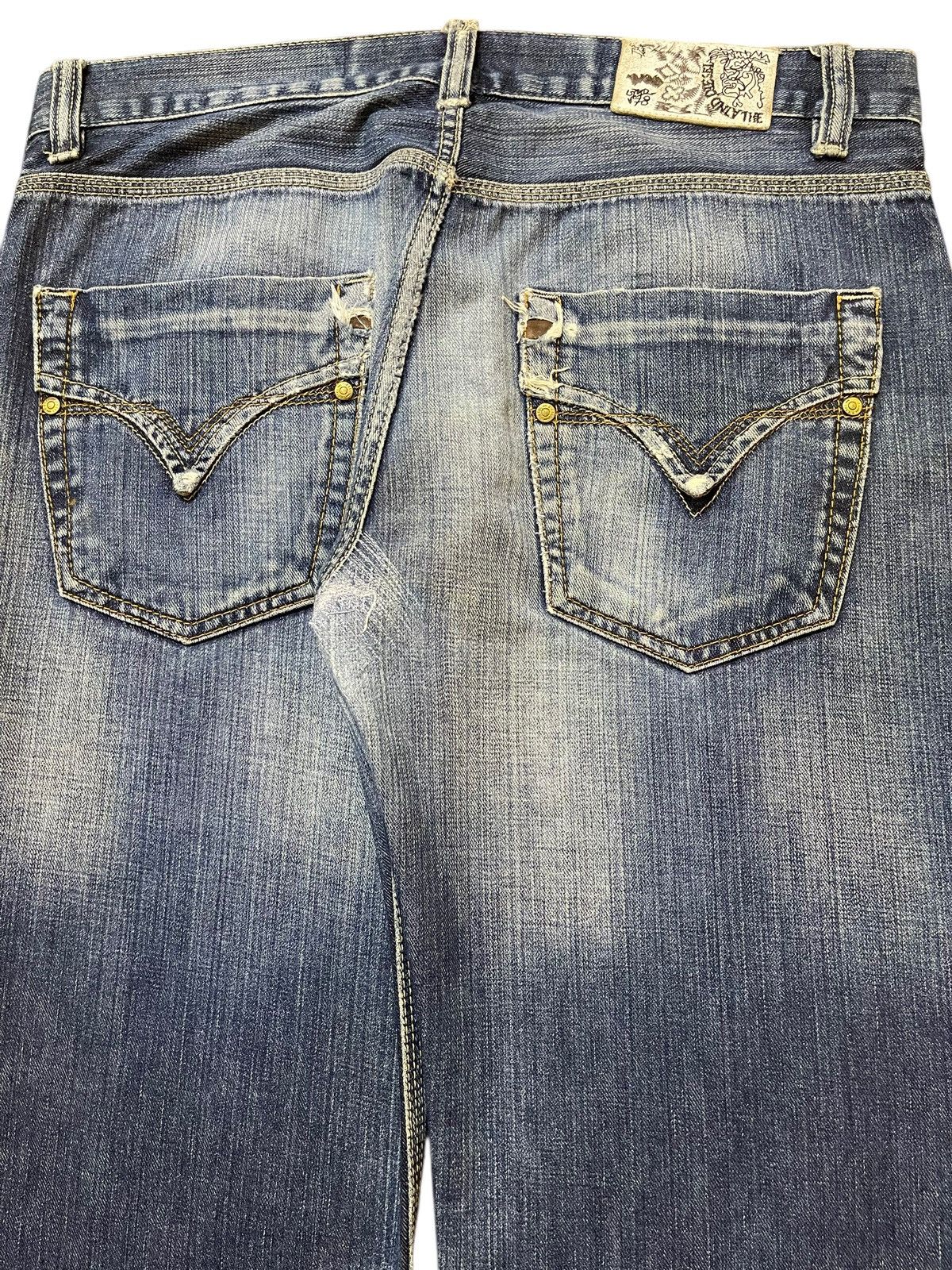Diesel Vintage Diesel Industry Blue Faded Wash Style Loose Jeans Size US 34 / EU 50 - 6 Thumbnail