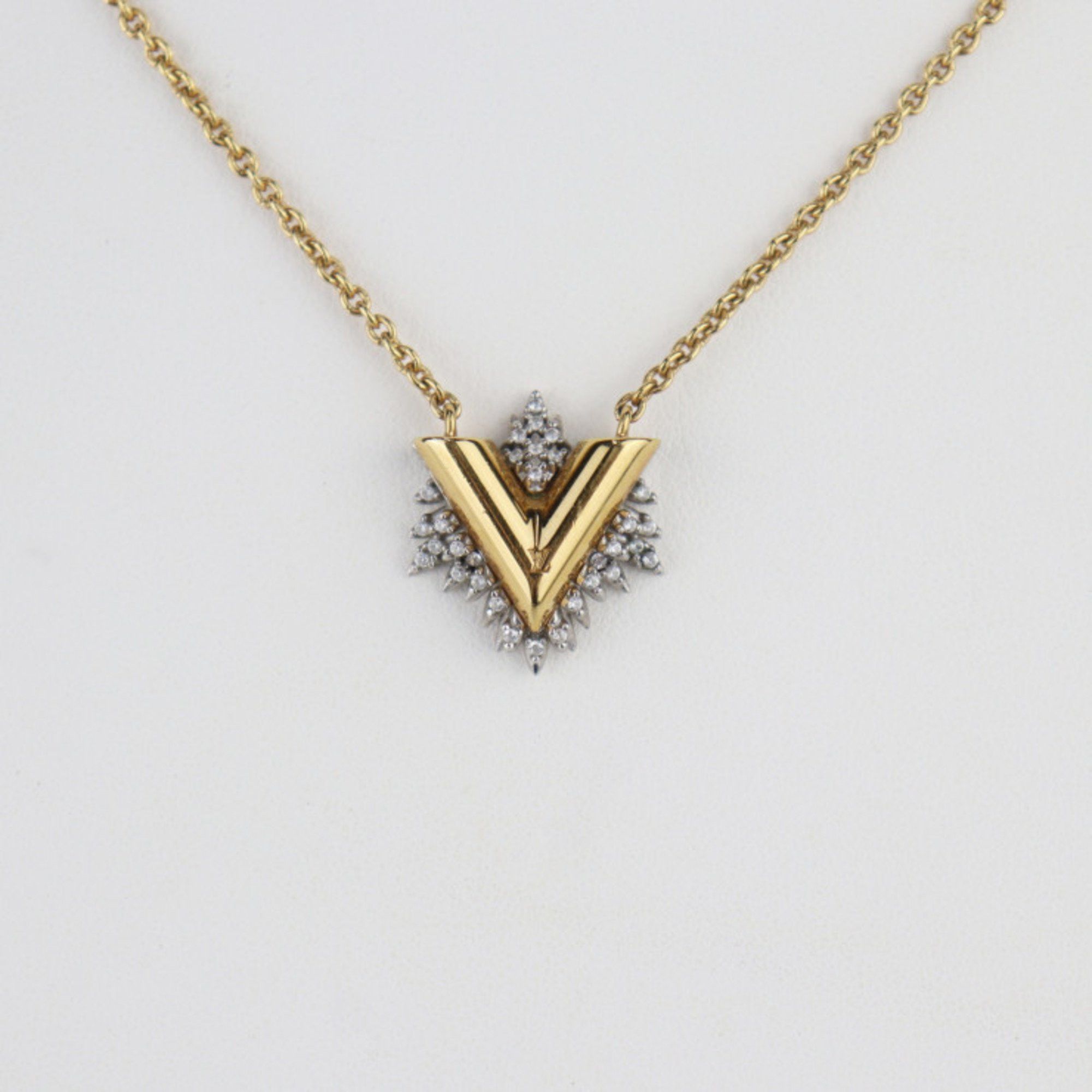 Louis Vuitton Louis Vuitton Collier Glory V Necklace M00366 Metal Rhinestone Gold Silver Size ONE SIZE - 1 Thumbnail