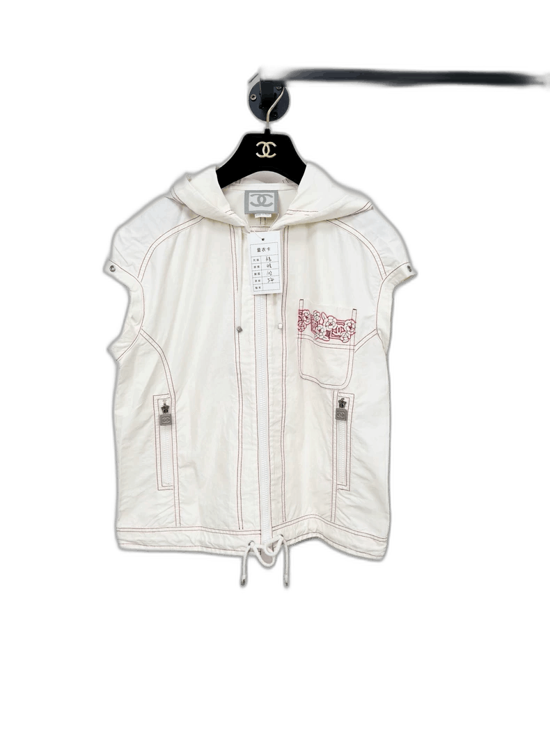Chanel Chanel Vest with Hood - Size 38 Size M / US 6-8 / IT 42-44 - 1 Thumbnail