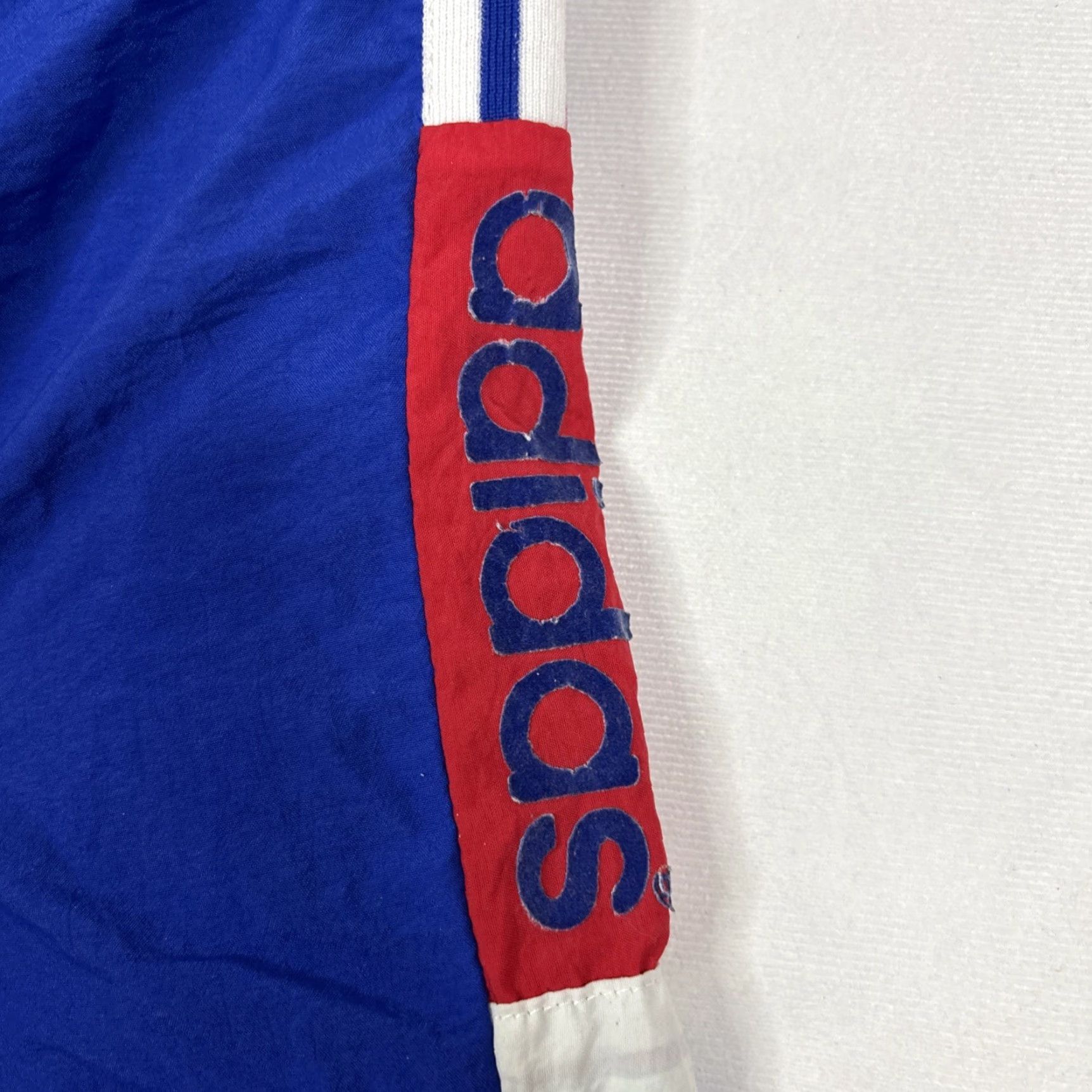 Adidas VINTAGE Adidas Windbreaker Lined Pants Mens Large Blue Originals Track Pants Size US 33 - 2 Thumbnail