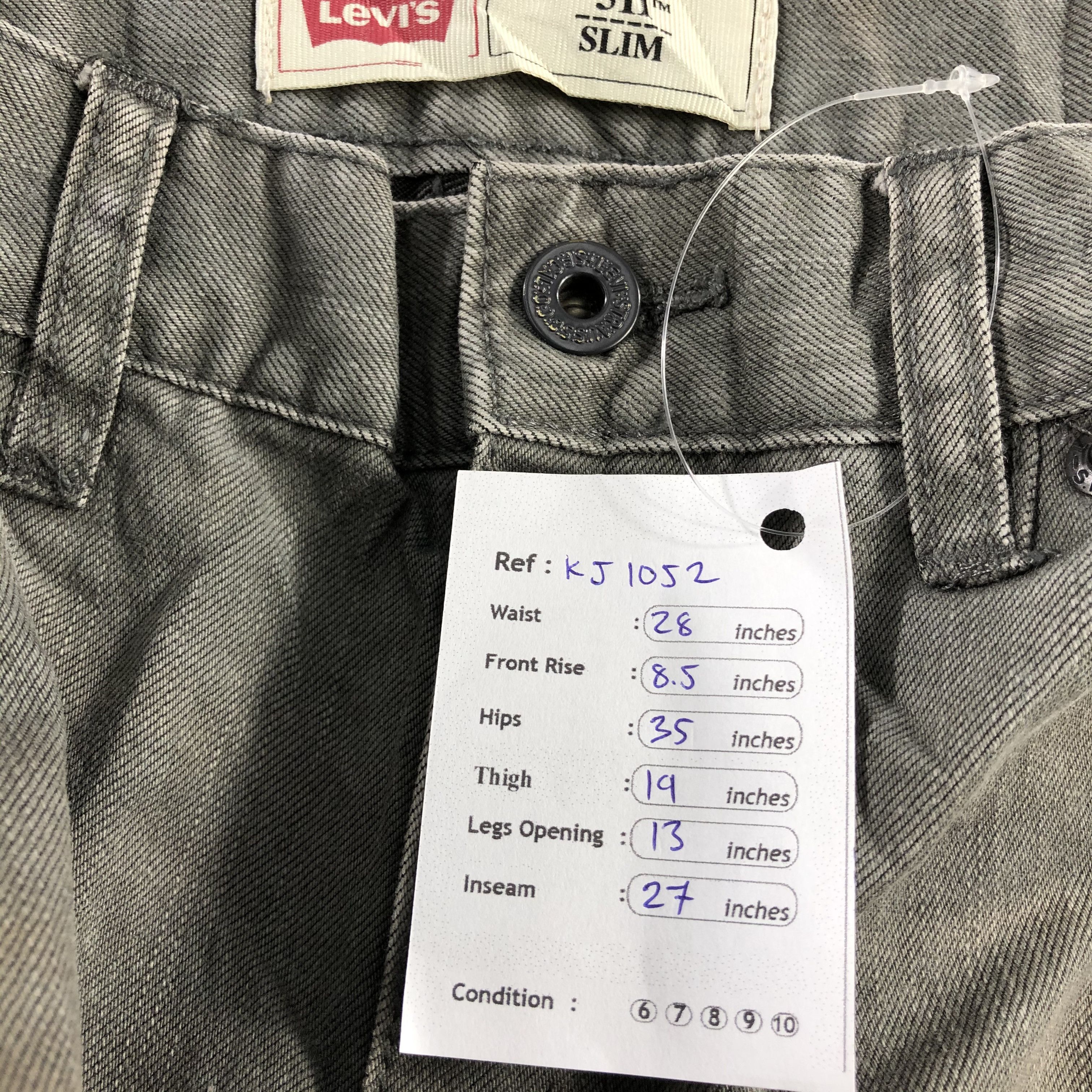 Levi's Levi's 511 Jeans Faded Black Denim KJ1052 Size US 27 - 16 Thumbnail
