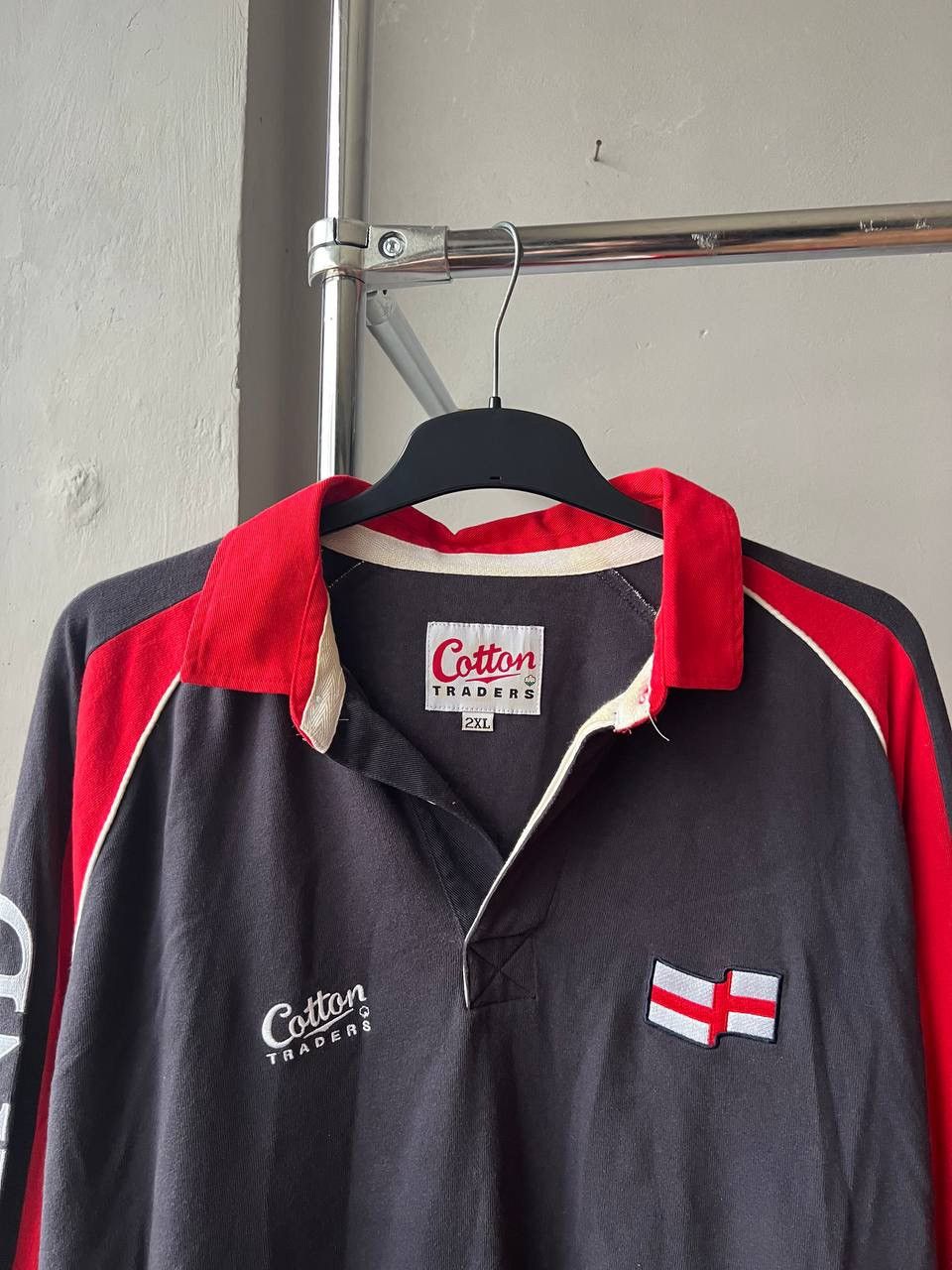 Cotton Traders 1997 ENGLAND NATIONAL TEAM RUGBY TRAINING RARE SHIRT JERSEY Size US XXL / EU 58 / 5 - 3 Thumbnail
