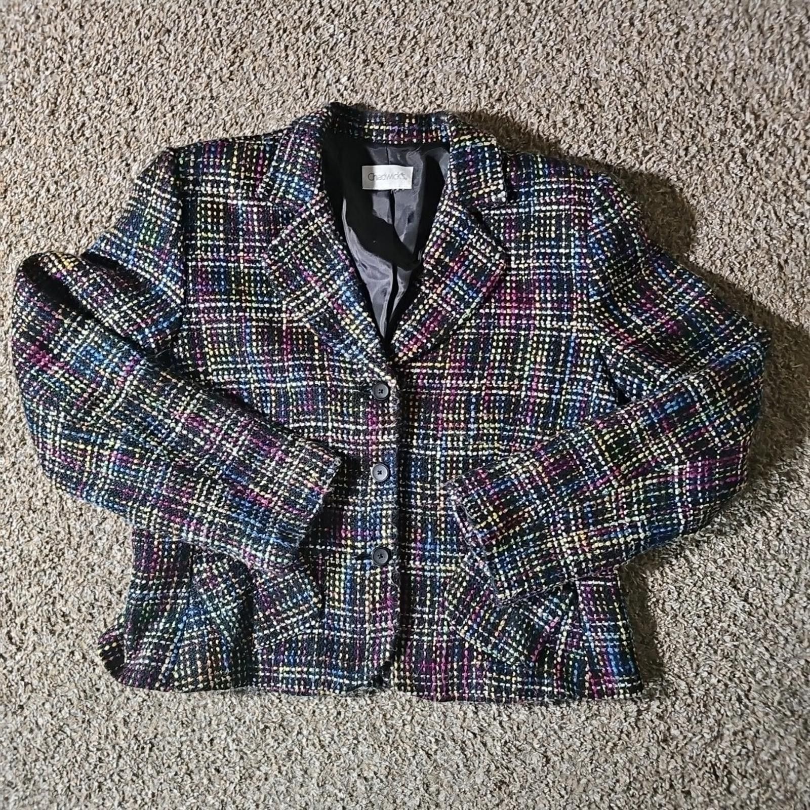 Other Chadwicks Thick Weave 3 Button Blazer SEE MEASUREMENTS Size M / US 6-8 / IT 42-44 - 1 Thumbnail
