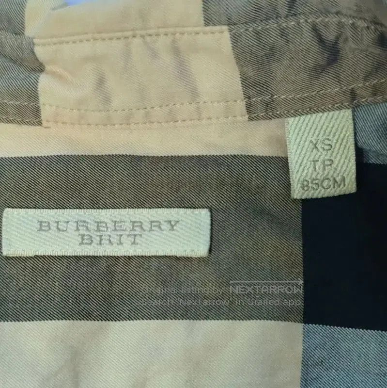 Burberry Burberry Khaki Cotton Long Sleeve Shirt. Size XS / US 0-2 / IT 36-38 - 3 Thumbnail