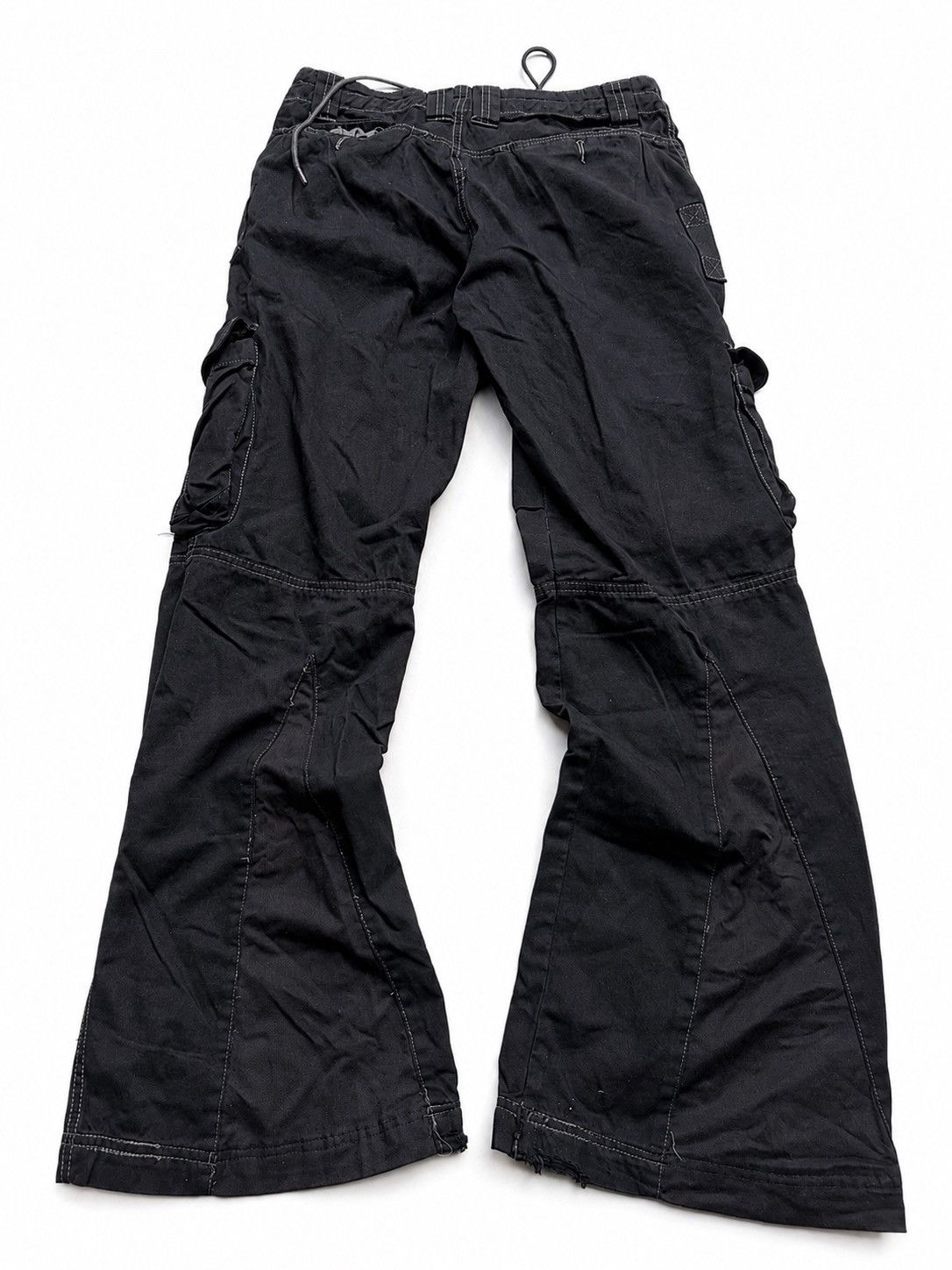 Japanese Brand Samuel& kevin Lace up flare cargo pants Size US 28 / EU 44 - 2 Thumbnail