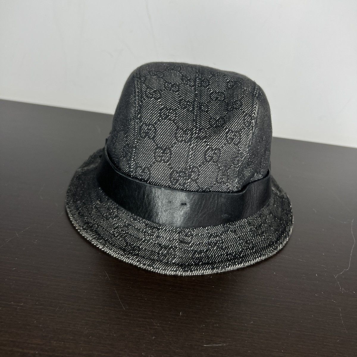 Gucci Gucci Bucket Hat Monogram Black Size ONE SIZE - 4 Thumbnail