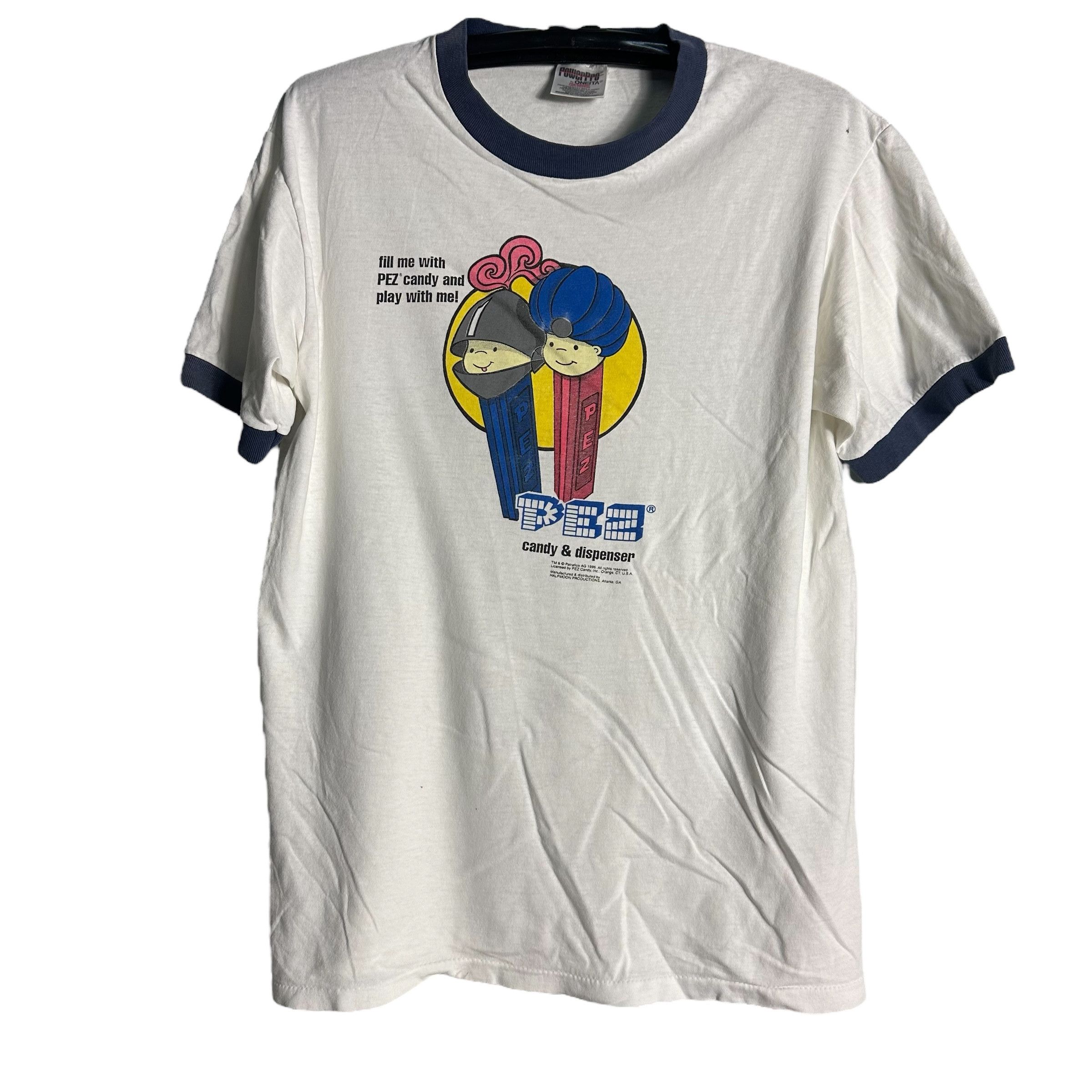 Vintage 🔥RARE🔥Vintage 90s PEZ Candy Promo Ringer T-shirt Size US M / EU 48-50 / 2 - 1 Thumbnail