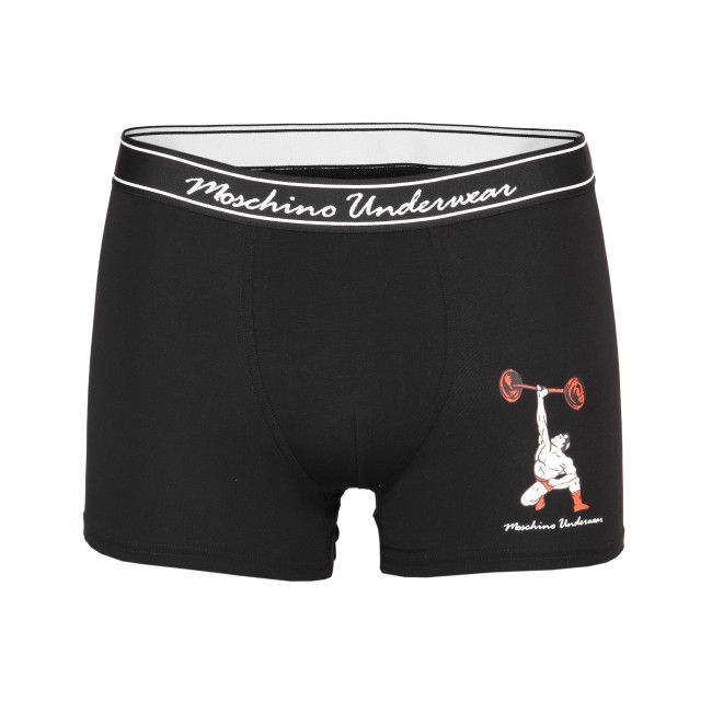 Moschino o1y0225 Size : S / Logo Boxer in Black Size ONE SIZE - 1 Thumbnail