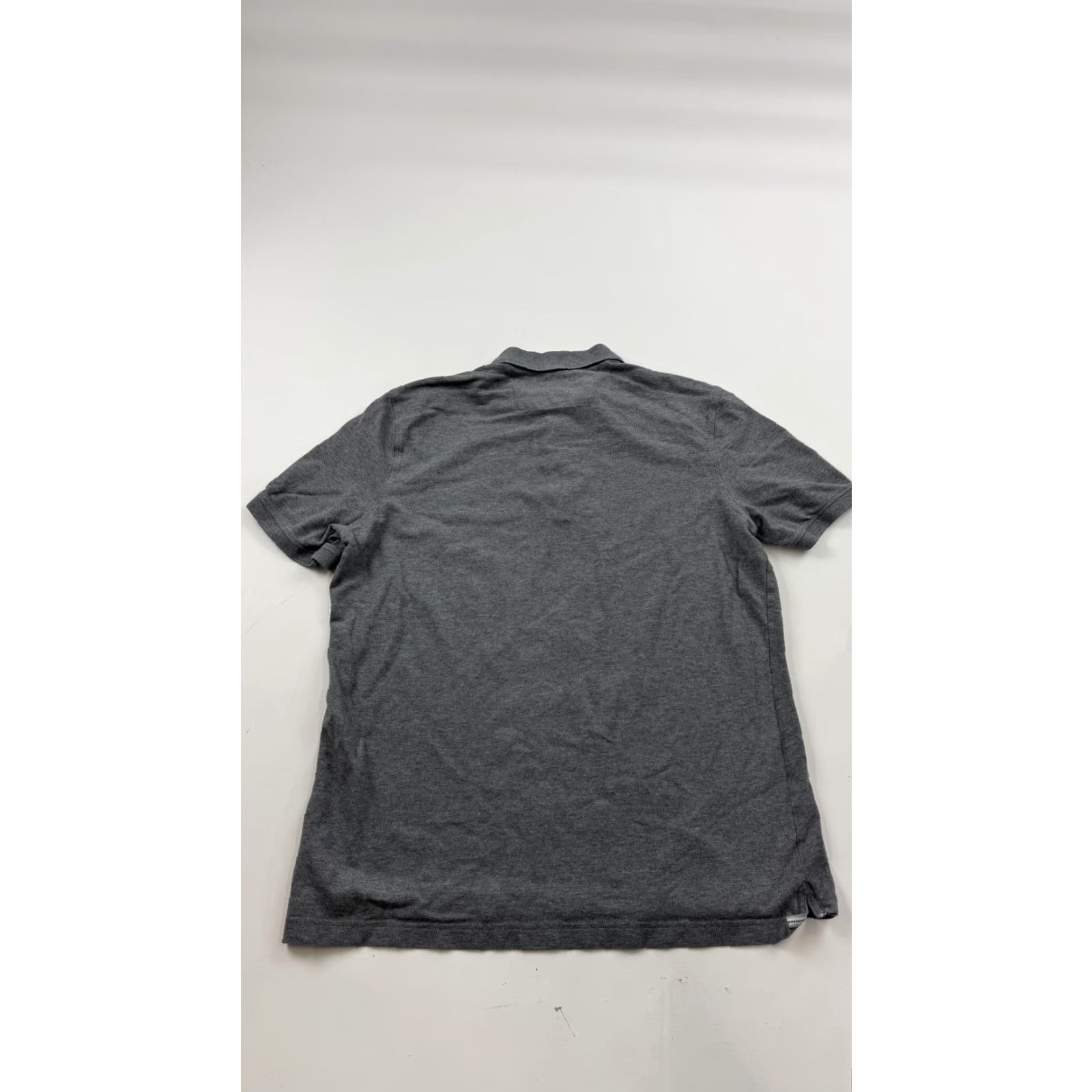 Banana Republic Banana Republic Polo Shirt Mens L Gray Luxe Touch Short Sleeve Solid Cotton Spandex Slim Breatherable Size US L / EU 52-54 / 3 - 6 Thumbnail