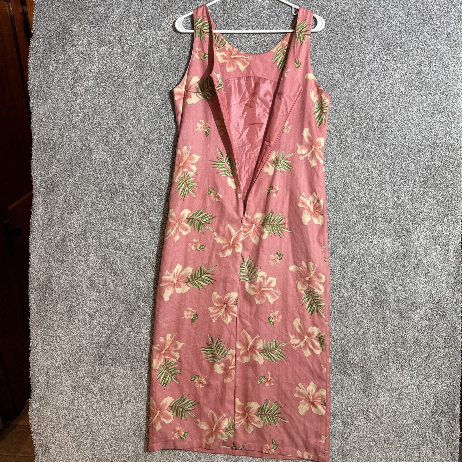 Other Vintage 90s Silk Floral Dress M Boho Tropical Chic Hawaiian Size M / US 6-8 / IT 42-44 - 6 Thumbnail