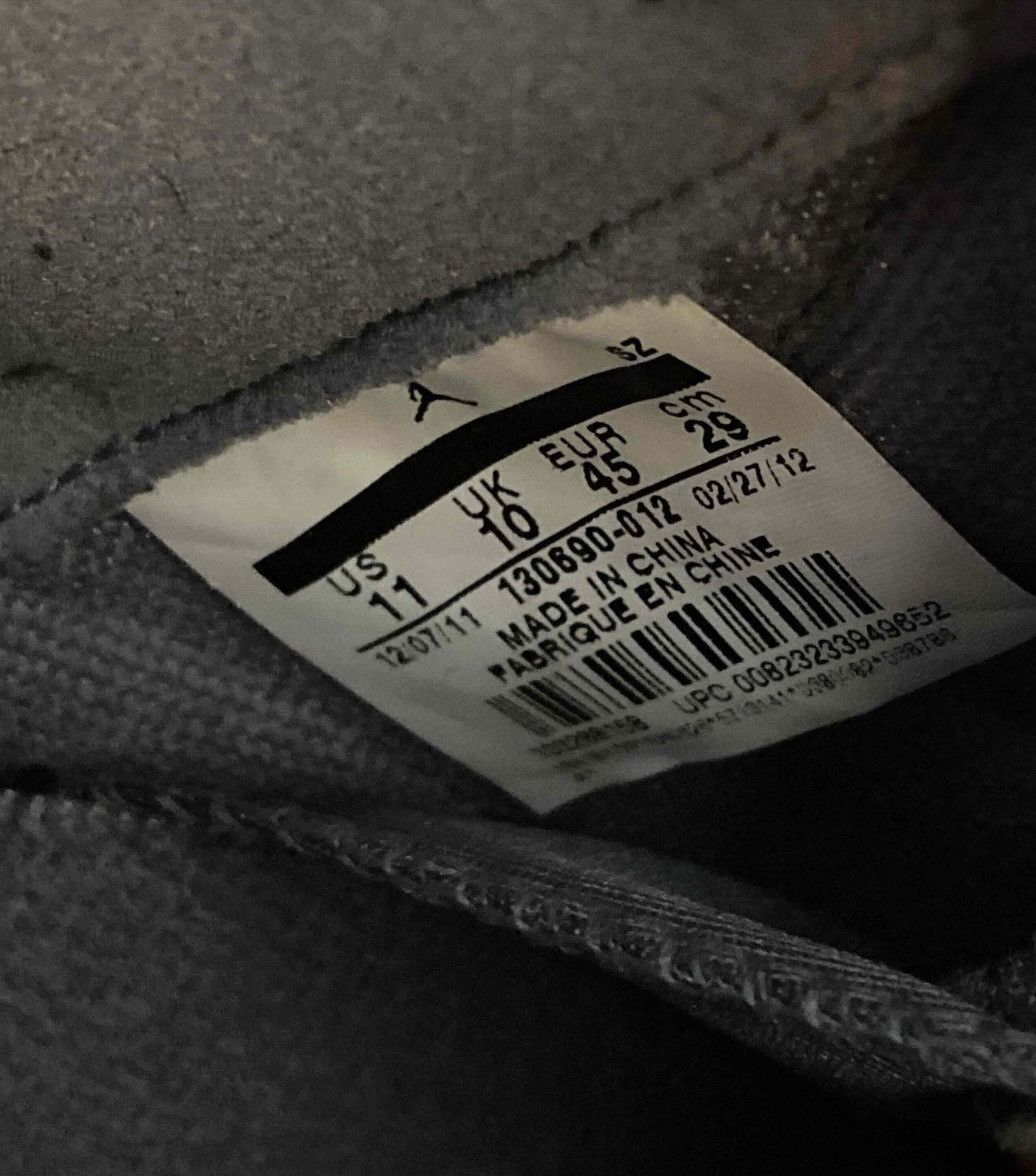 Jordan Brand Air Jordan 12 Retro Cool Grey 2012 130690-012 Men's Size 11 Size US 11 / EU 44 - 6 Thumbnail