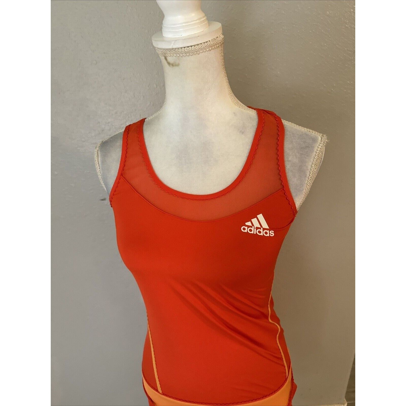 Adidas Adidas Orange Adilibria Ana Ivanovic Tennis Dress Small Size S / US 4 / IT 40 - 5 Thumbnail